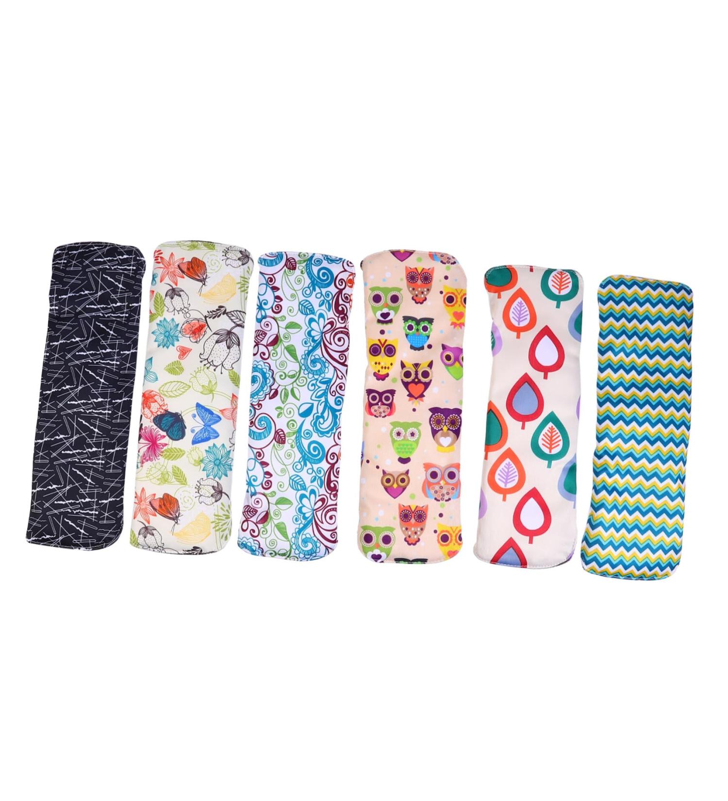 Hemoton 6pcs Reusable Bamboo Charcoal Mama Cloth Menstrual Pads - Eco-Friendly Napkin for Women - Buy Online on GoSupps.com