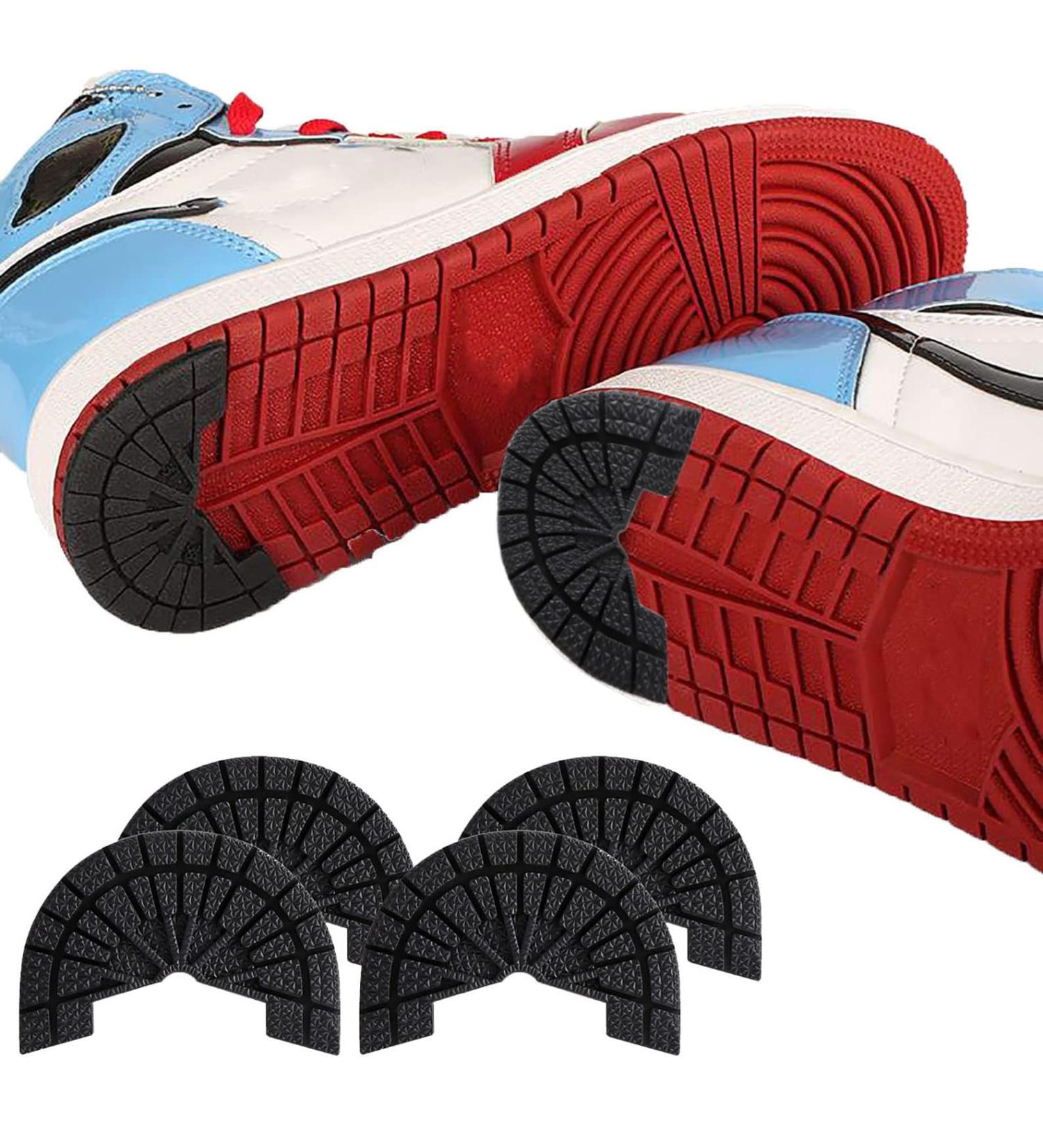 Shayee Shoes Heel Protector 2 Pairs Black 9.5-10.5 | Self-Adhesive Sole Repair Plates for Men and Women Sneakers | Noise Reduction & Skid Proof Cushion - Buy Online on GoSupps.com