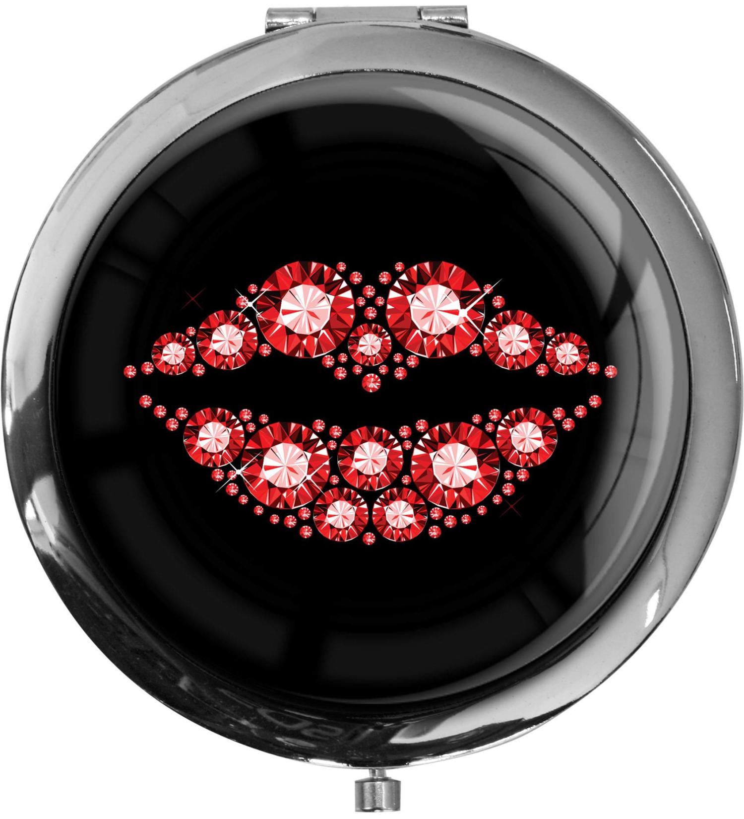 metALUm Pocket Mirror KUSSMUND - 2x Magnification | Stylish & Compact Travel Accessory - Buy Online on GoSupps.com