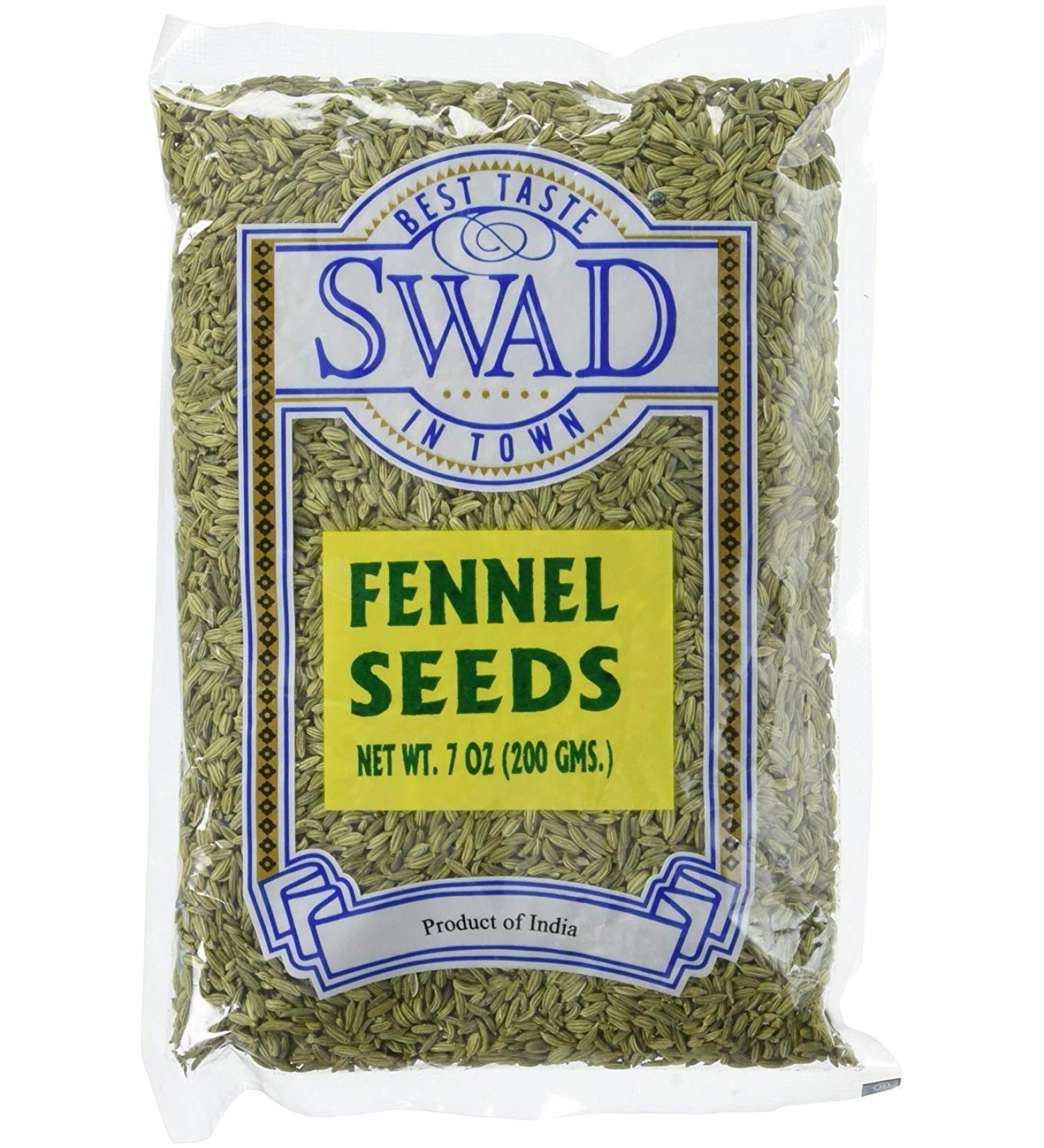 Great Bazaar Swad Fennel Seeds 7oz - Premium Quality Spice for Cooking - Pack of 1 - Buy Online on GoSupps.com