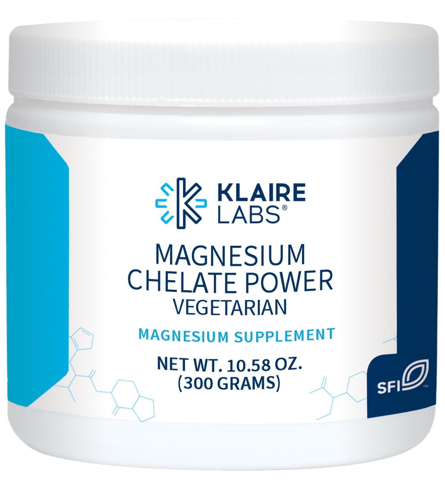 Klaire Labs Magnesium Chelate Powder 200mg - High Absorption TRAACS Bisglycinate - Vegetarian & Hypoallergenic - 120 Servings - Buy Online on GoSupps.com