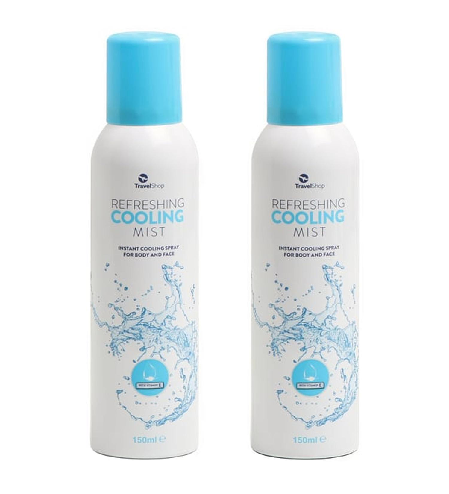 Katsy Style Travel Shop Refreshing Cooling Mist 150ml x2 - Vitamin E Quick Cooling & Refreshing for All Skin Types - Buy Online on GoSupps.com