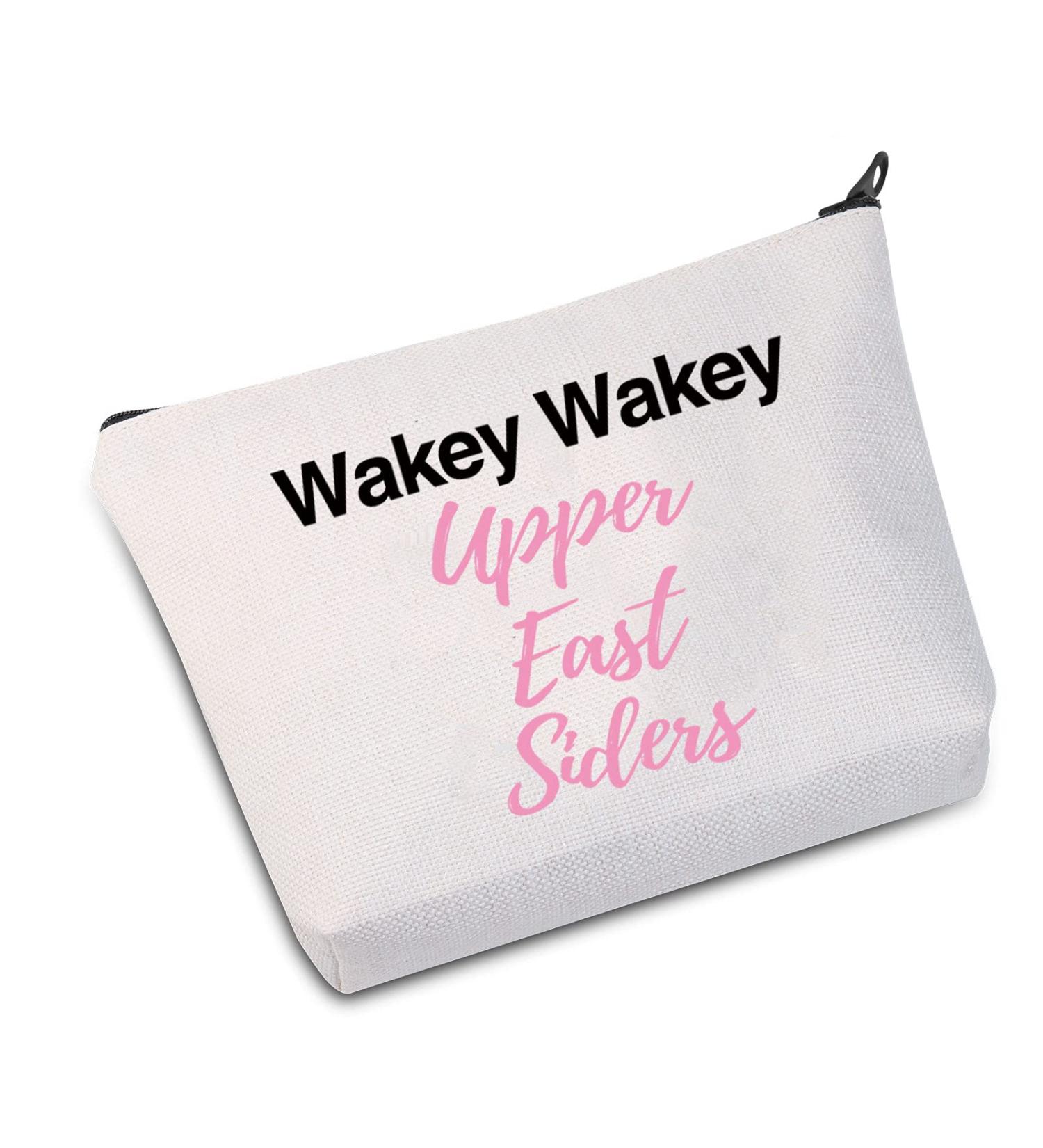 Gossip Girl Inspired Cosmetic Bag - Wakey Wakey Upper East Siders Gift for BFF | International Shipping Available - Buy Online on GoSupps.com