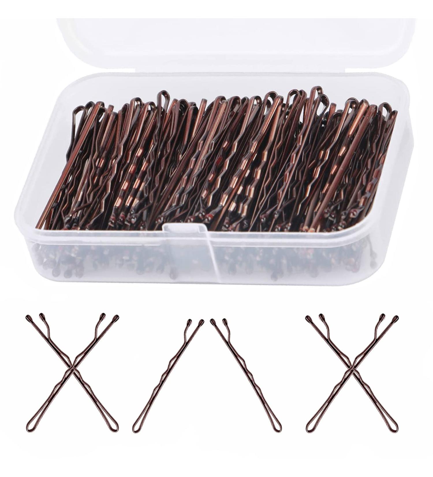 laruina Hair Styling Accessories- Keeping Your Hair Neat and Tidy Hair Clips are Made of Metal Materials Their Sleek and Simple Design 150 Hair Clip per Box.(Brown) - Buy Online on GoSupps.com