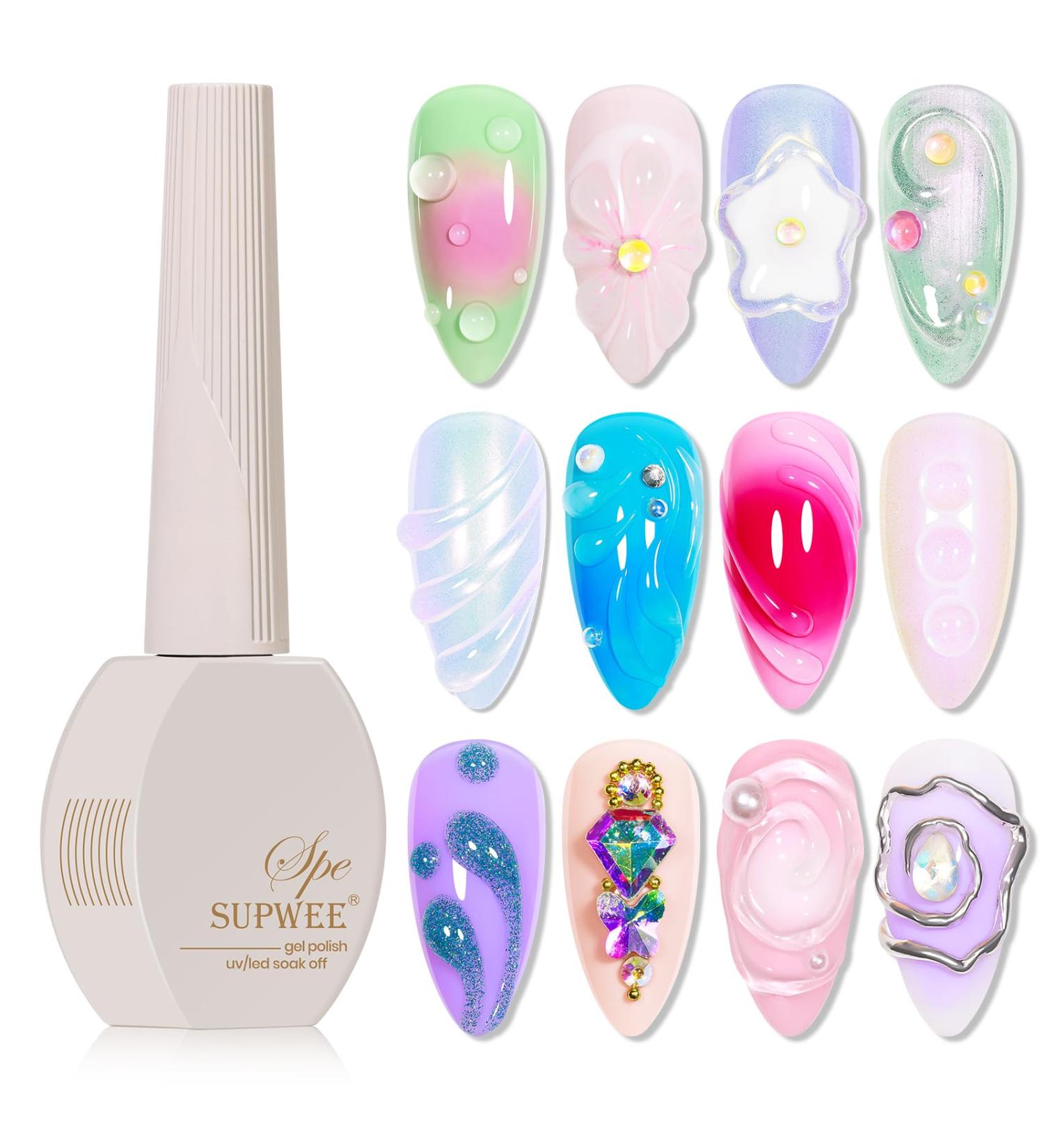 Clear 3D Sculpting Gel for Nail Art - 15ml Molding Gel for Rhinestones & DIY Nail Decoration - Buy Online on GoSupps.com