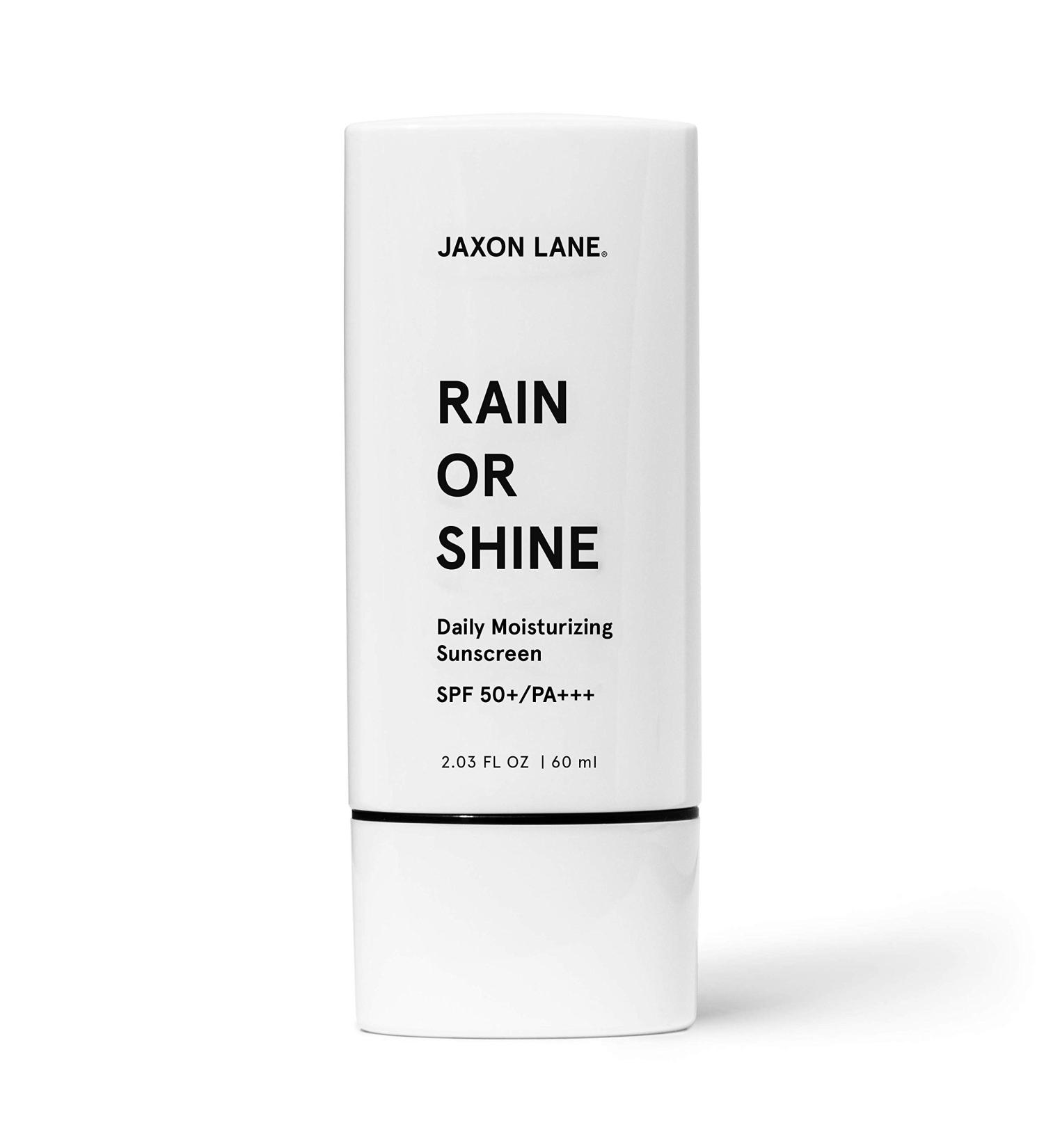 RAIN OR SHINE Anti Aging Face Sunscreen SPF 50 with Green Tea, Hyaluronic Acid, Vitamin C, Vitamin E Oil, Ginseng Extract, and Licorice Root - Facial SPF Moisturizer for Clear Skin - Fragrance Free 2.03 Fl Oz - Buy Online on GoSupps.com