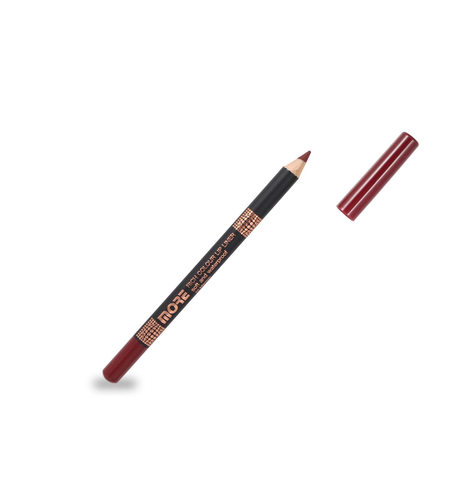  MORE COSMETICS Soft lip pencil brown color richer water resistant easy to blend - Buy Online on GoSupps.com