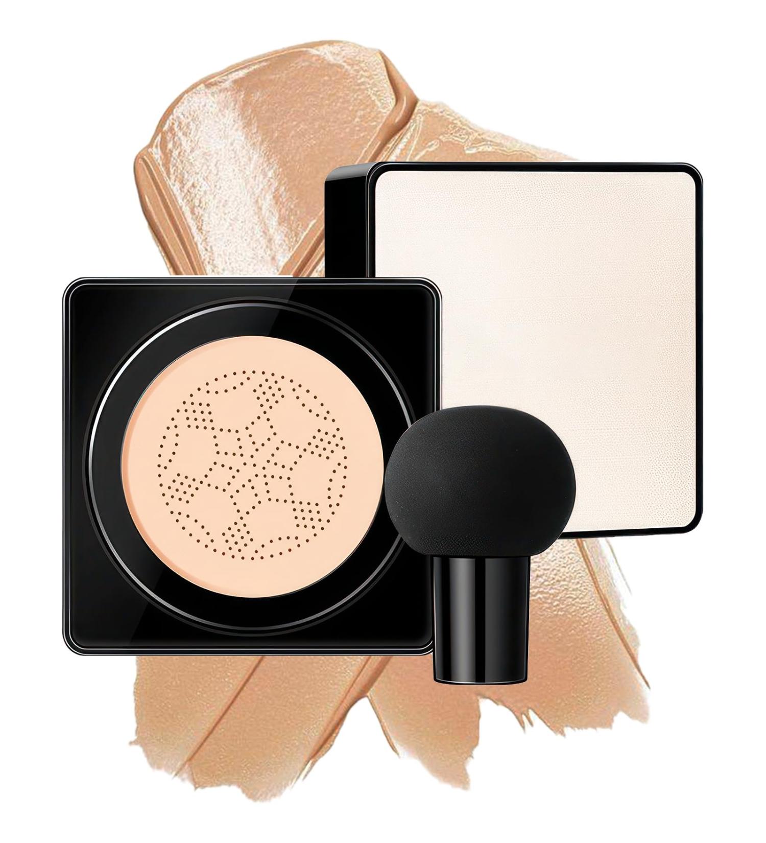 Air Cushion CC Cream Mushroom Head - Moisturizing Screw Lid Concealer Makeup Base Create Long-Lasting & Waterproof Makeup Cushion Foundation Full Coverage for All Skin Types (Natural) - Buy Online on GoSupps.com