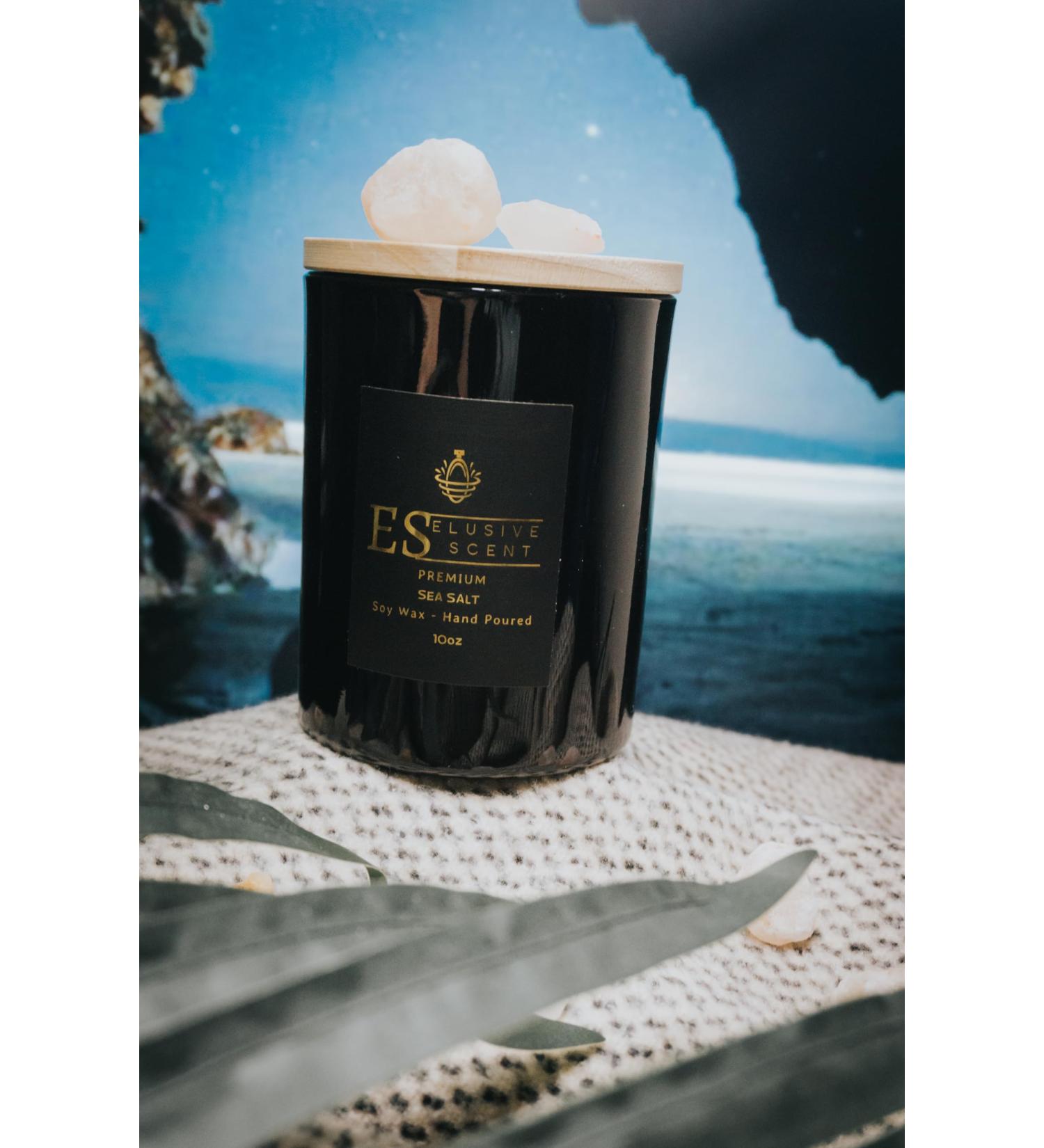 Premium Sea Salt Scented Candle | 10oz | 100% Soy Wax | Aromatherapy Home Fragrance | Ideal Housewarming Gift - Buy Online on GoSupps.com