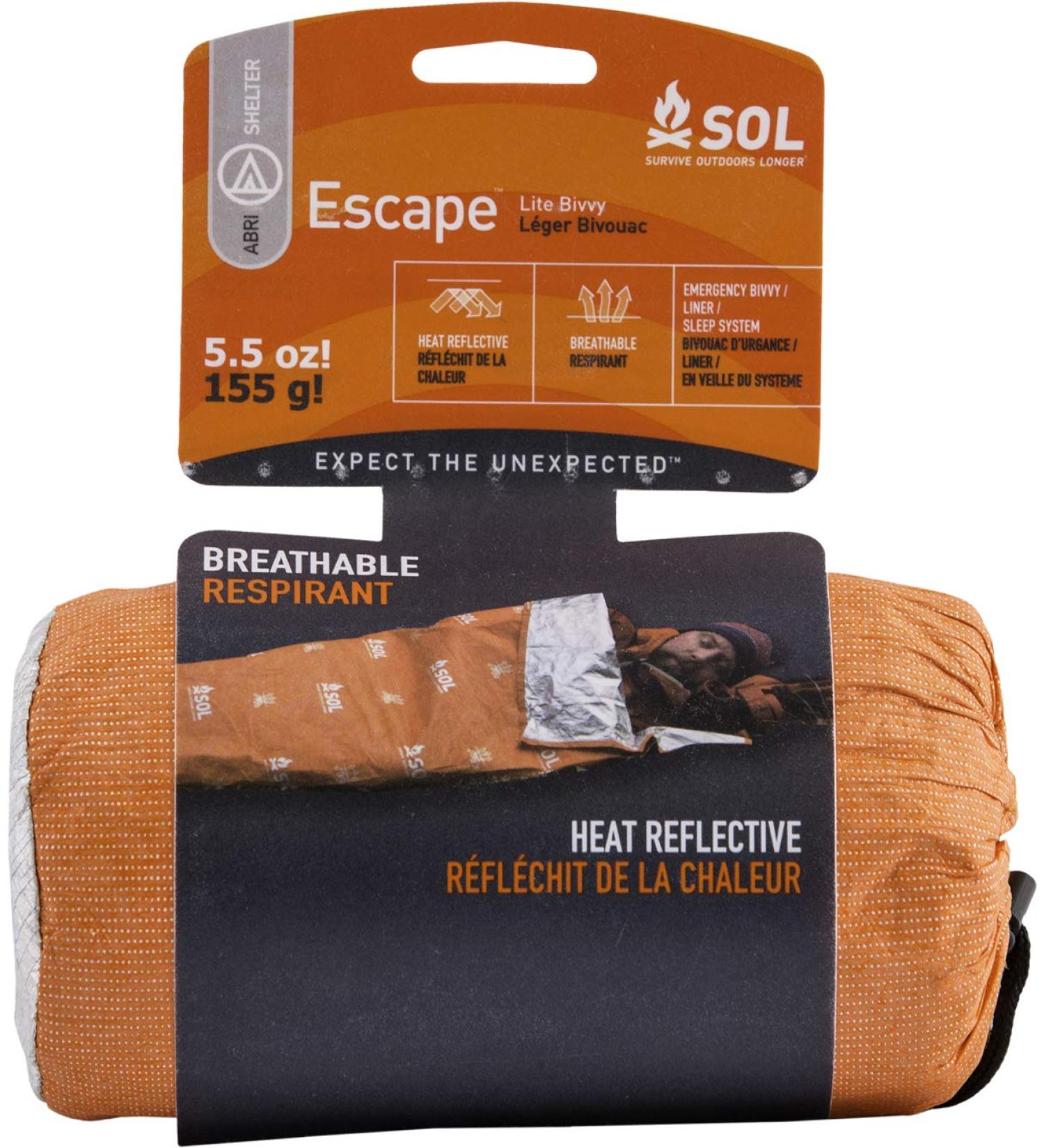 Adventure Medical Kits SOL Escape Lite Bivvy 1 - Lightweight Emergency Survival Shelter - Buy Online on GoSupps.com