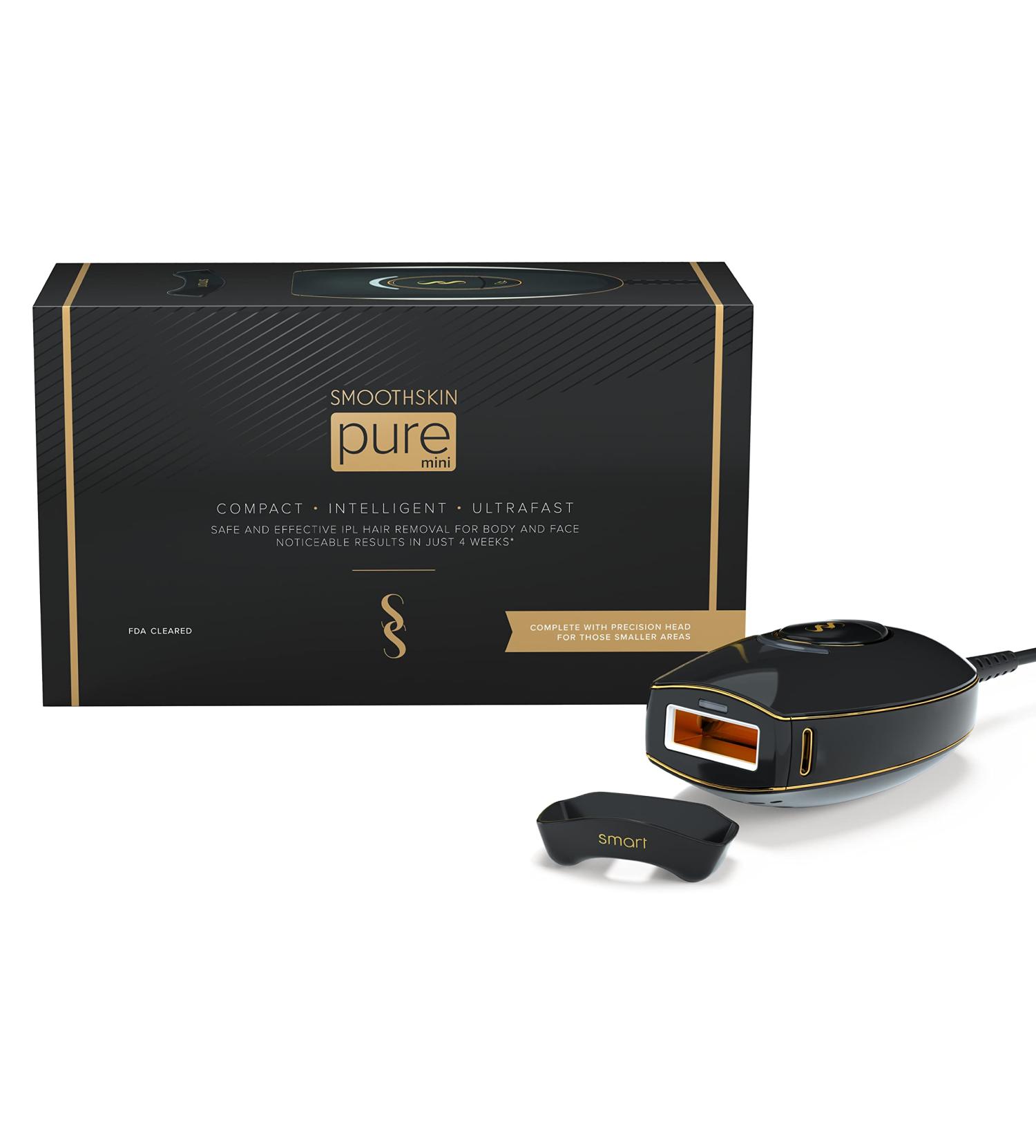 SmoothSkin Pure Mini IPL Hair Removal Device - FDA Cleared for Women & Men - Body & Face - Buy Online on GoSupps.com