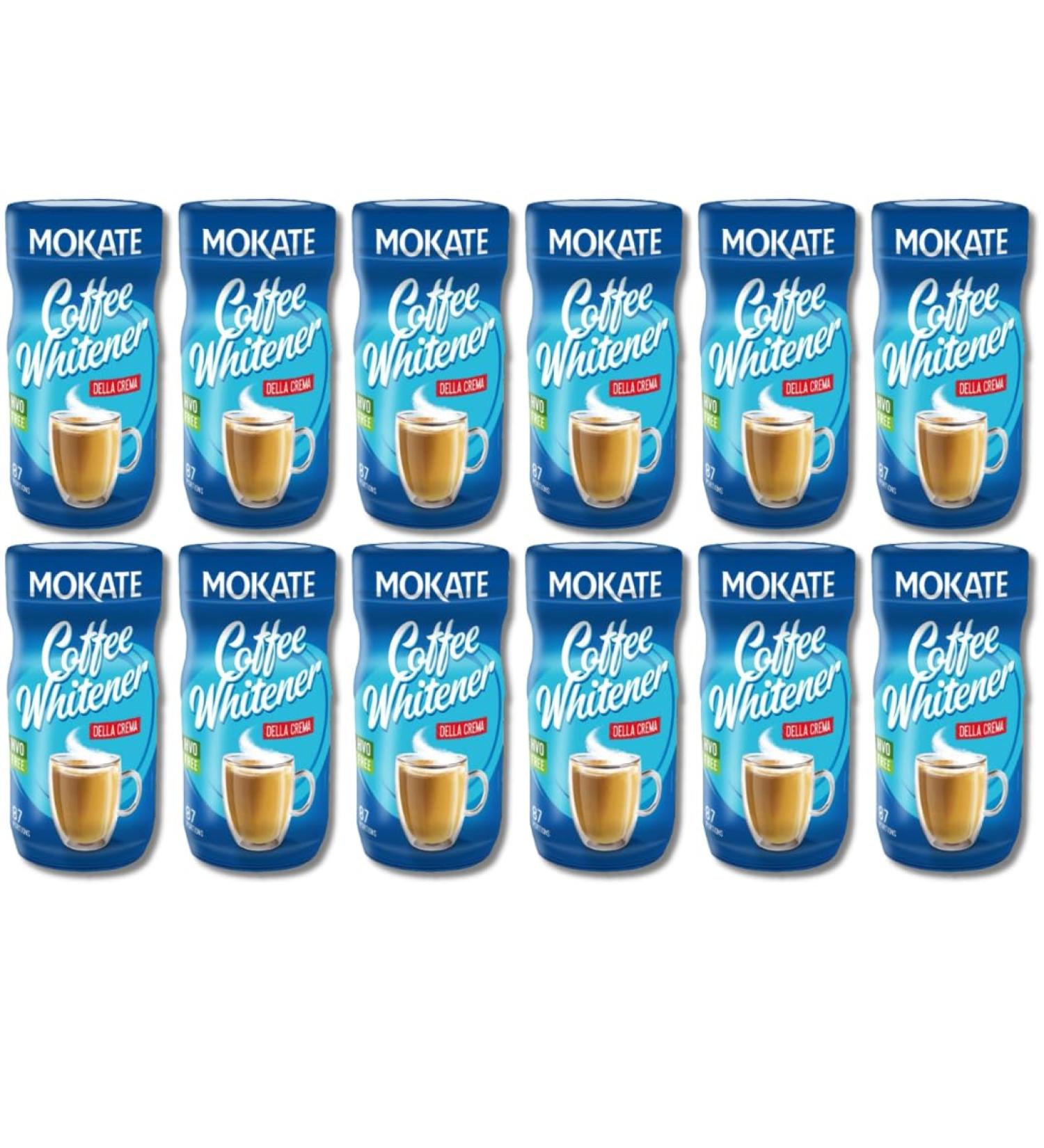 Mokate Coffee Whitener 350g | HVO Free | 87 Portions Per Jar (12x350g)