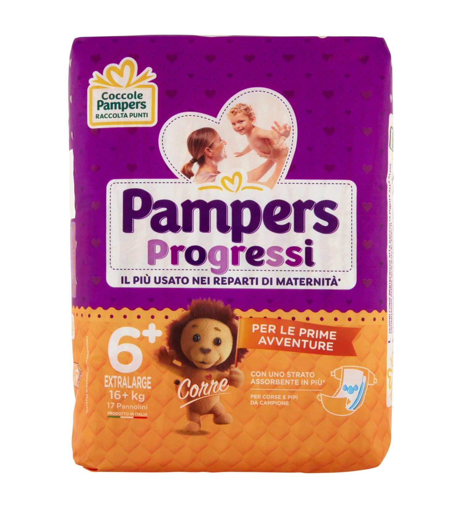 Pampers Progressi Extralarge Windeln Gr e 6+ (17 St ck 16+ kg) Internationale Lieferung - Buy Online on GoSupps.com