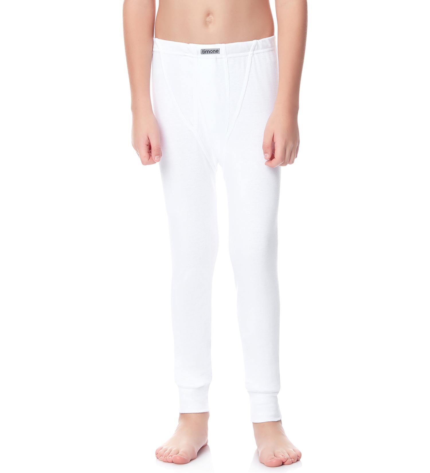 Timone Boys Long Johns TISS1001 116 White - Warm and Comfortable Kids' Thermal Bottoms - Buy Online on GoSupps.com