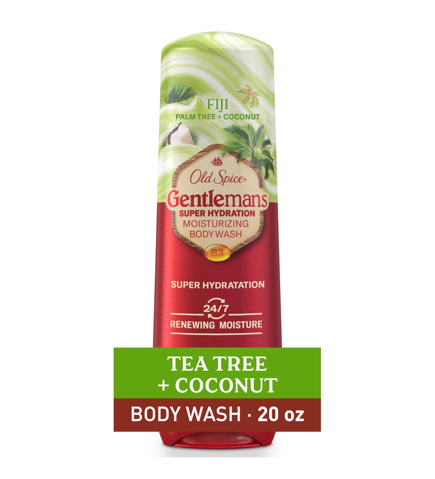 Old Spice Body Wash GentleMan s Super Hydration for Men 24/7 Renewing Moisture Gentle on Skin with Skin Conditioners Fiji with Palm Tree + Coconut Scent 20 oz Fiji with Palm Tree + Coconut 20 Fl Oz (Pack of 1) - Buy Online on GoSupps.com