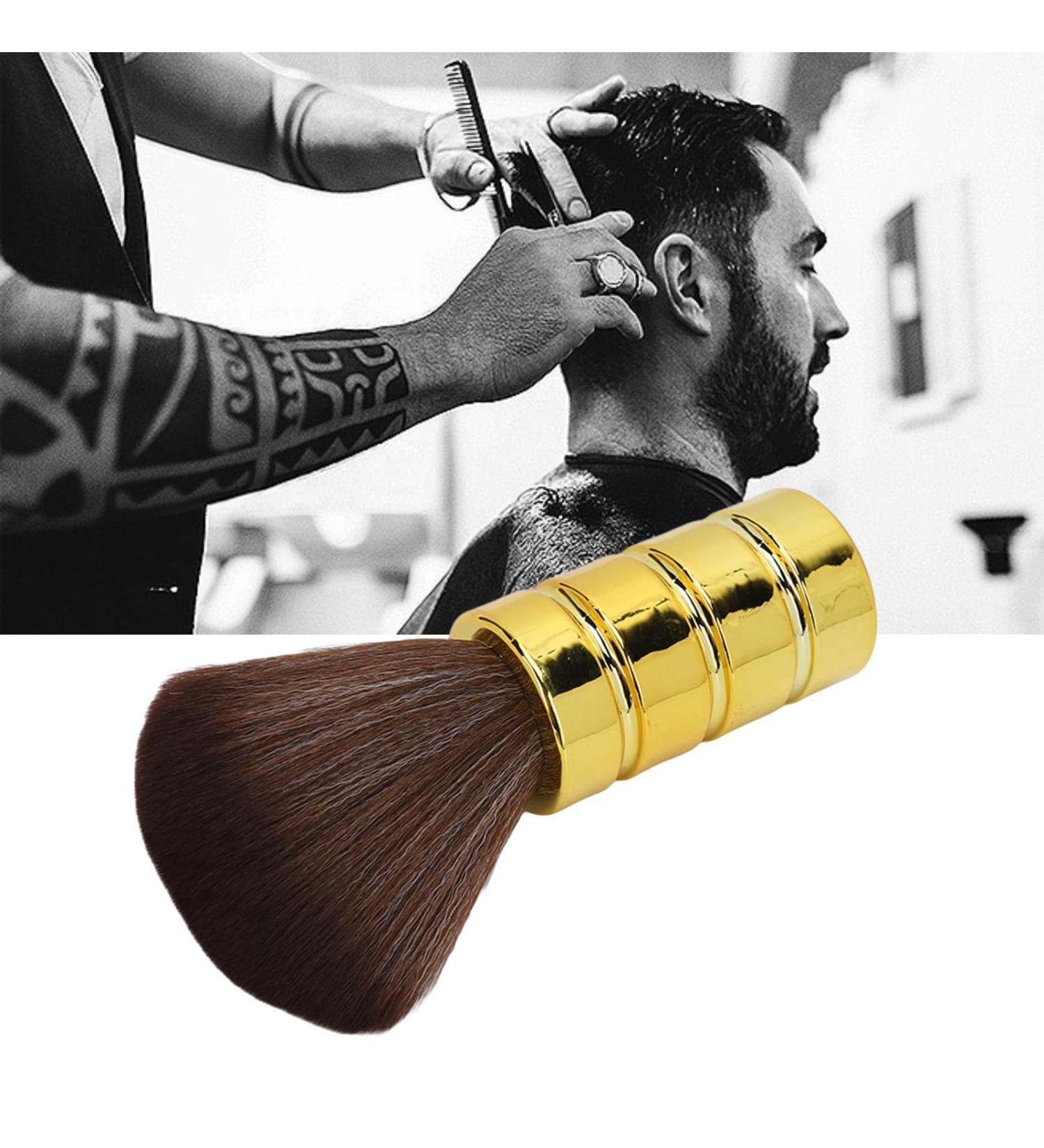 Neck Brush Neck Brush Barber Neck Duster Brush Soft Gentle Electroplating Process Professional Skin Cleansing Brush(Gold) - Buy Online on GoSupps.com
