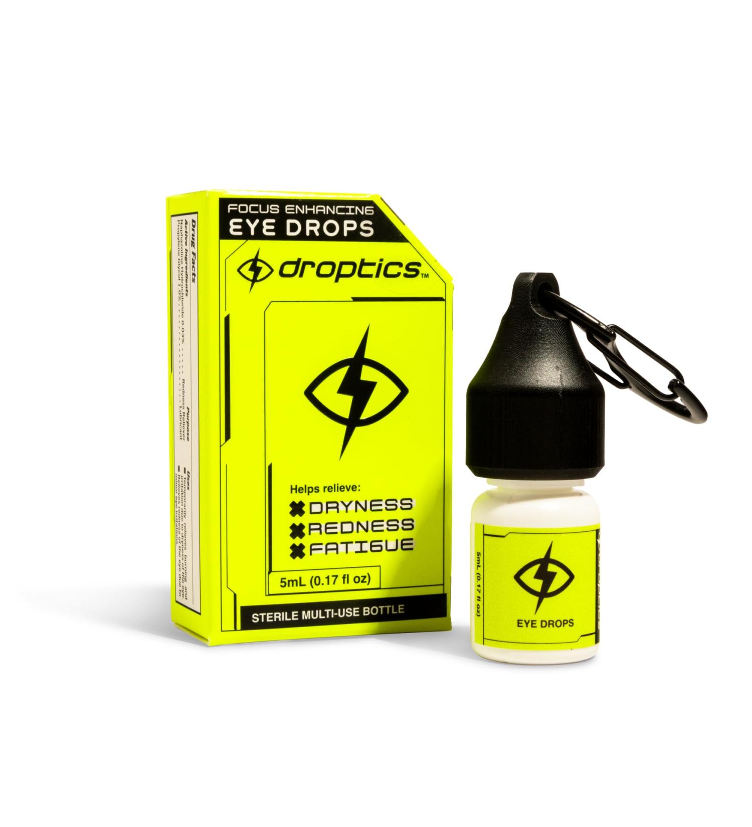 Droptics Extra Strength Redness Relief Eye Drops Fast-Acting for Red Dry & Tired Eyes Cooling & Hydrating Formula for Instant Comfort & Brighter Eyes Lasts Up to 8 Hours 5 mL Bottle - Buy Online on GoSupps.com
