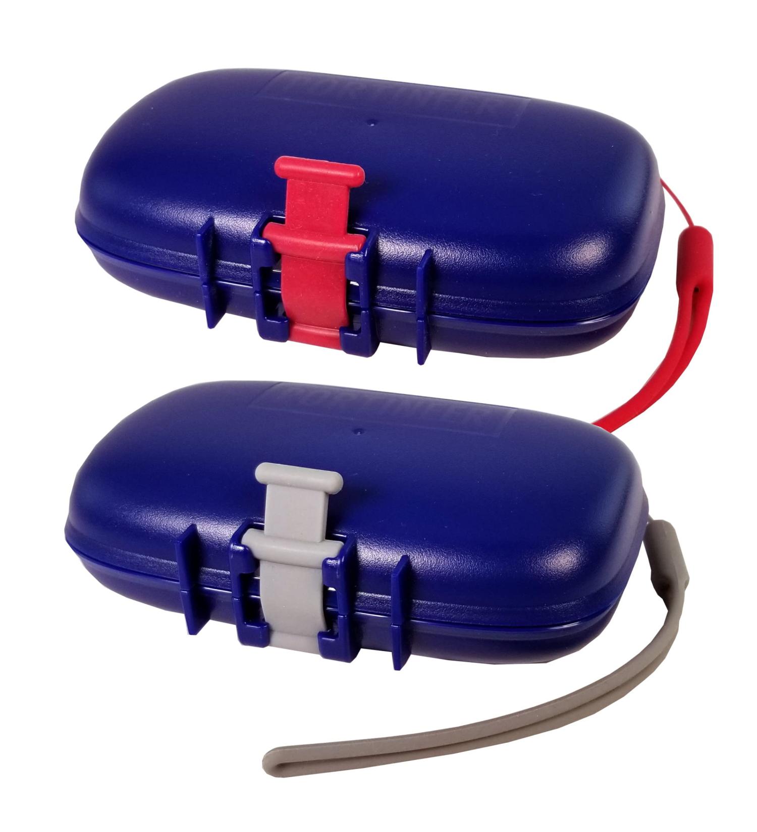 PORTINEER Carry-Dri EZ Travel Soap Case with Patented Vent Design - Two Pack Grey-Red - Buy Online on GoSupps.com