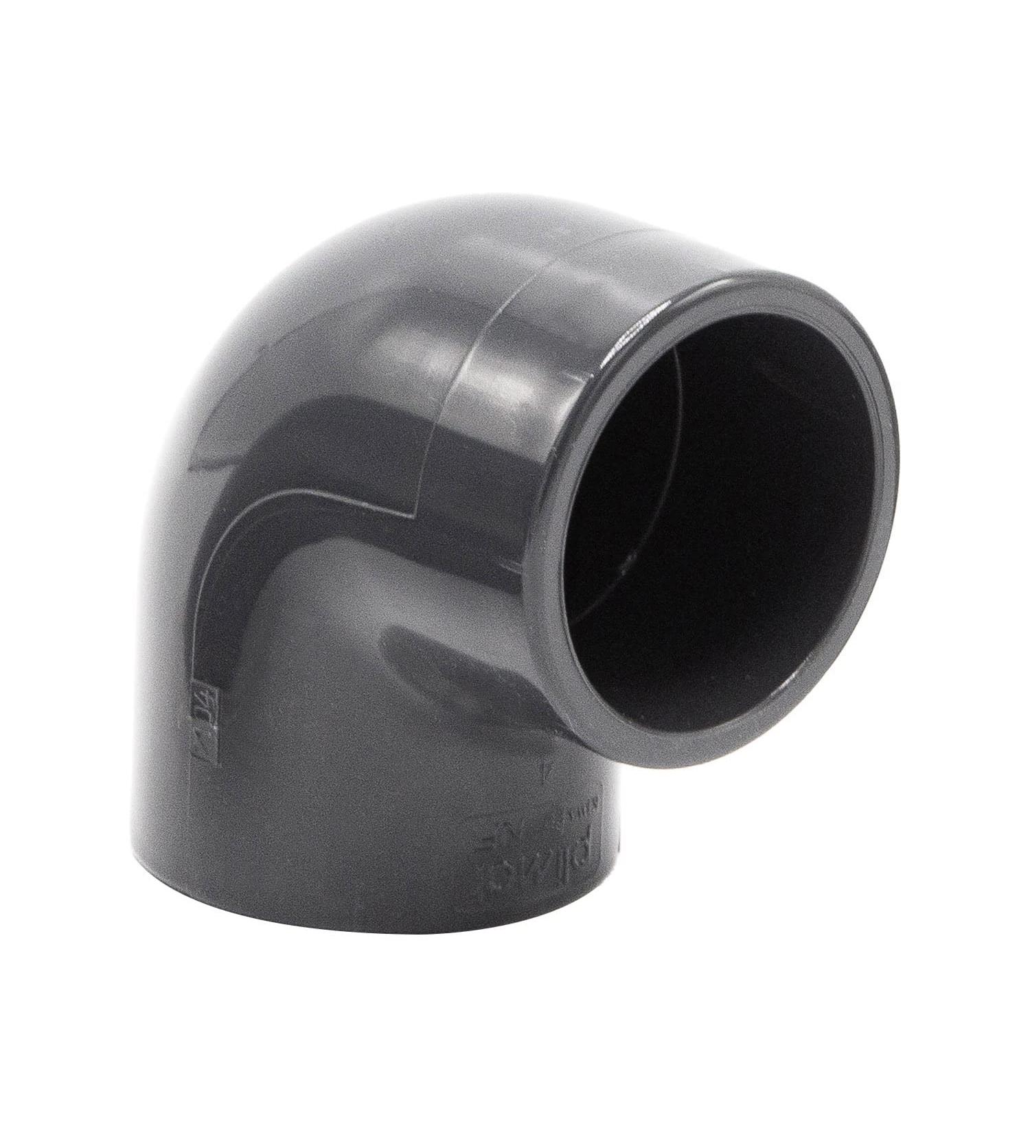 PVC Angle Sleeve 90 | 40mm | 1 1/4 Inch | Adhesive Muffle | PVC Tube Sleeve with 2 Connections | Pipe Connection Piece | PVC Fitting | BM_083 - International Shipping Available - Buy Online on GoSupps.com