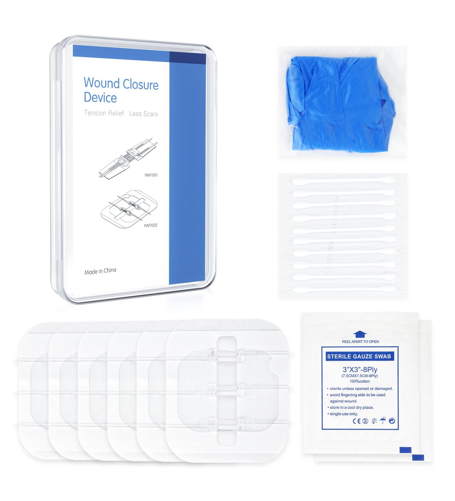 SEABIRD Zipstitch Laceration Kit with Steri Strips - Pack of 6 | Painless Wound Closure Without Stitches | Adhesive Bandages for First Aid - Buy Online on GoSupps.com