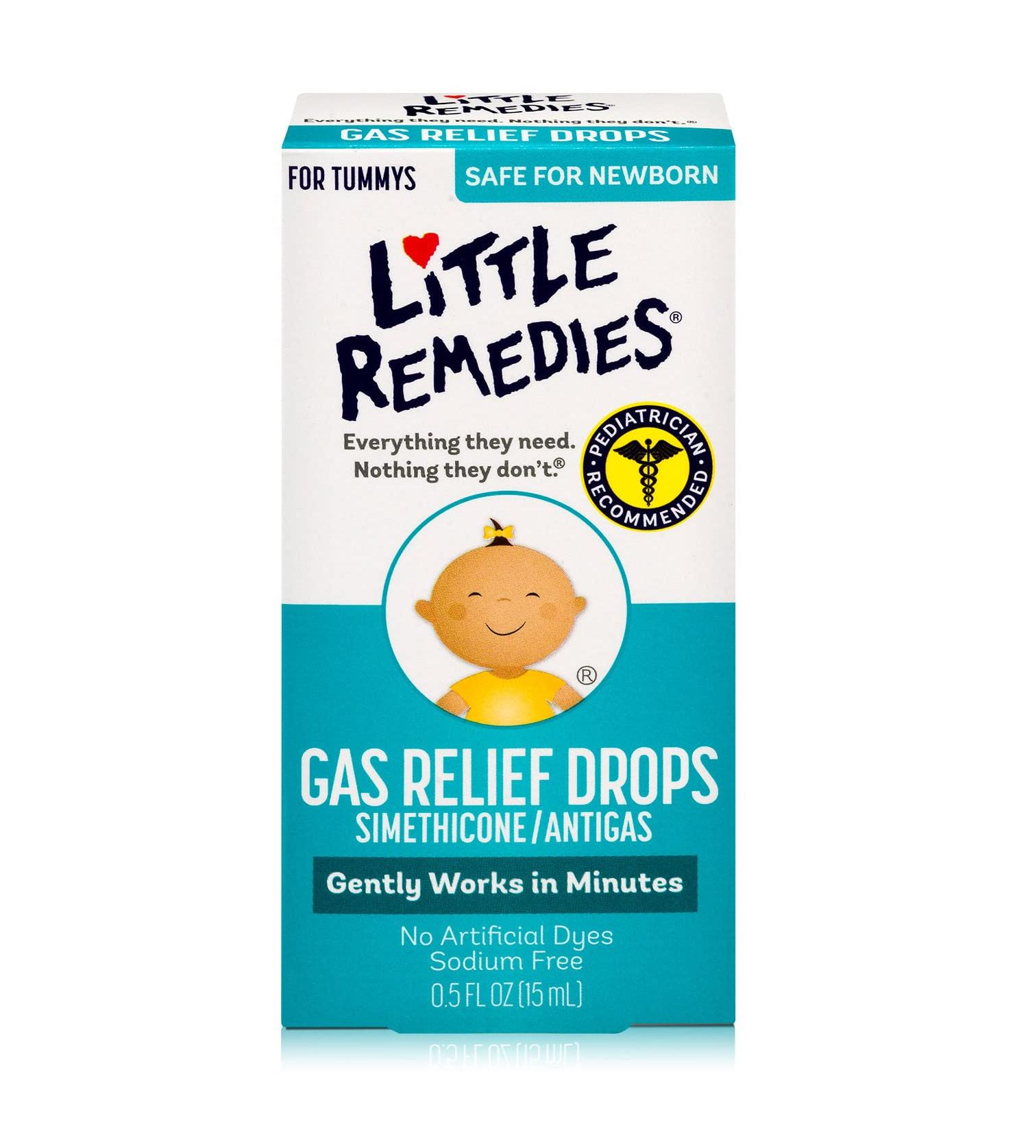 Little Remedies Gas Relief Drops - Natural Berry - 0.5 oz for Tummy Comfort - Buy Online on GoSupps.com