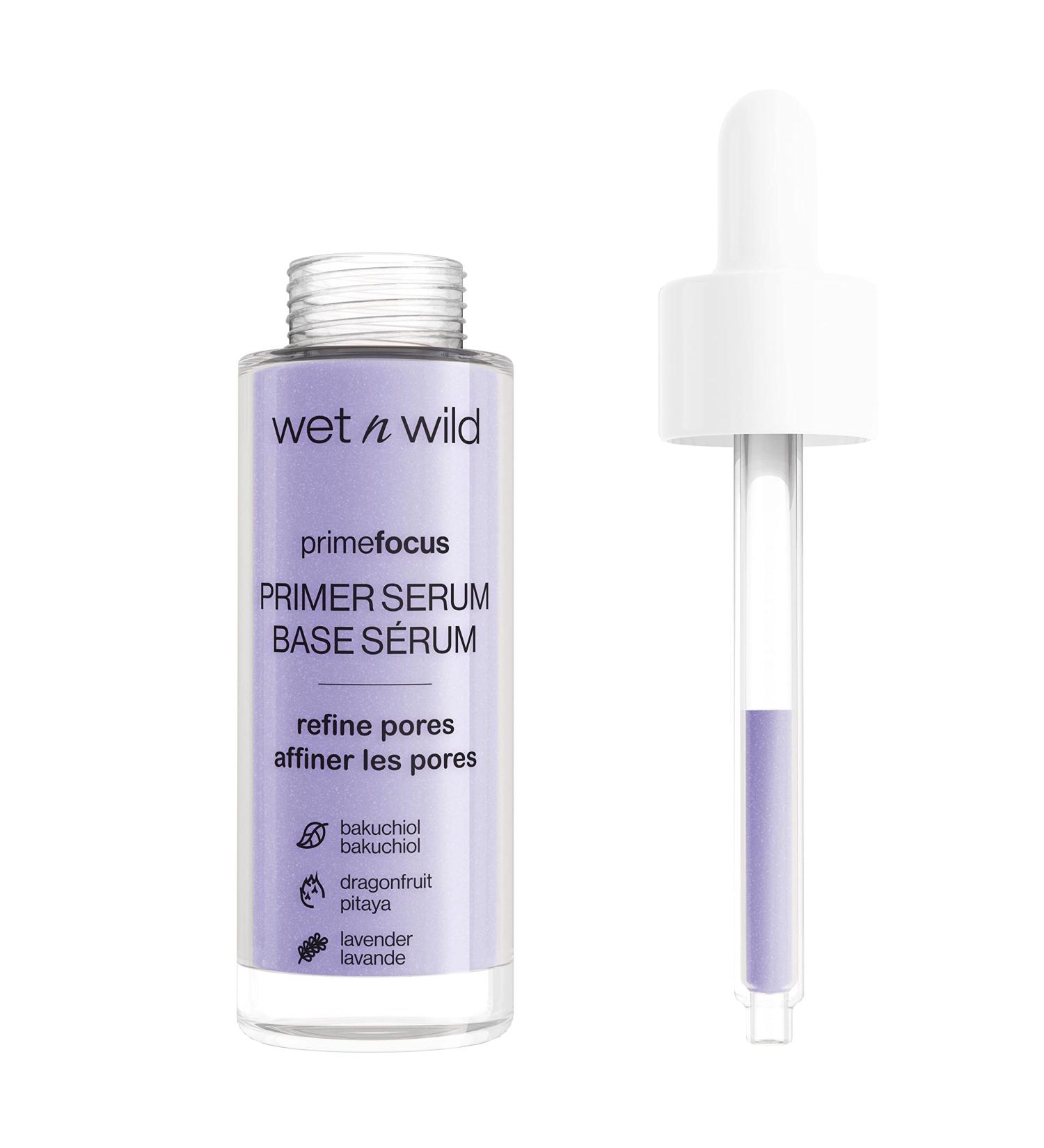 Wet n Wild Prime Focus Pore Minimizing Serum Primer | Reduces Pores & Improves Skin Texture | Hydrating Formula with Exfoliating Benefits | 1 Fl Oz - Buy Online on GoSupps.com