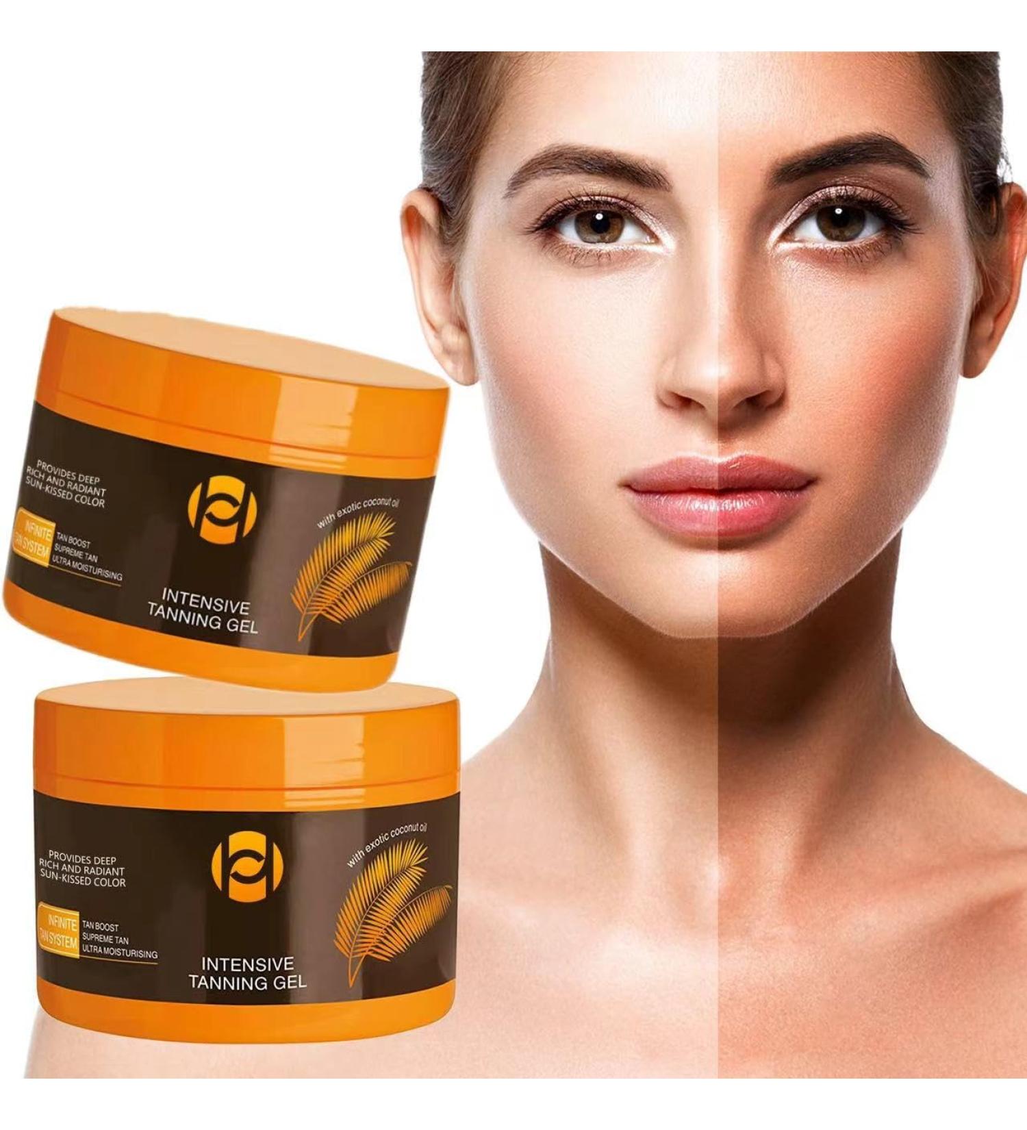 Luxury Intensive Tanning Gel - Fast Bronzing Butter for Natural Tan Skin | Tanning Accelerator for Beach Sunbeds & Outdoor Sun - Buy Online on GoSupps.com