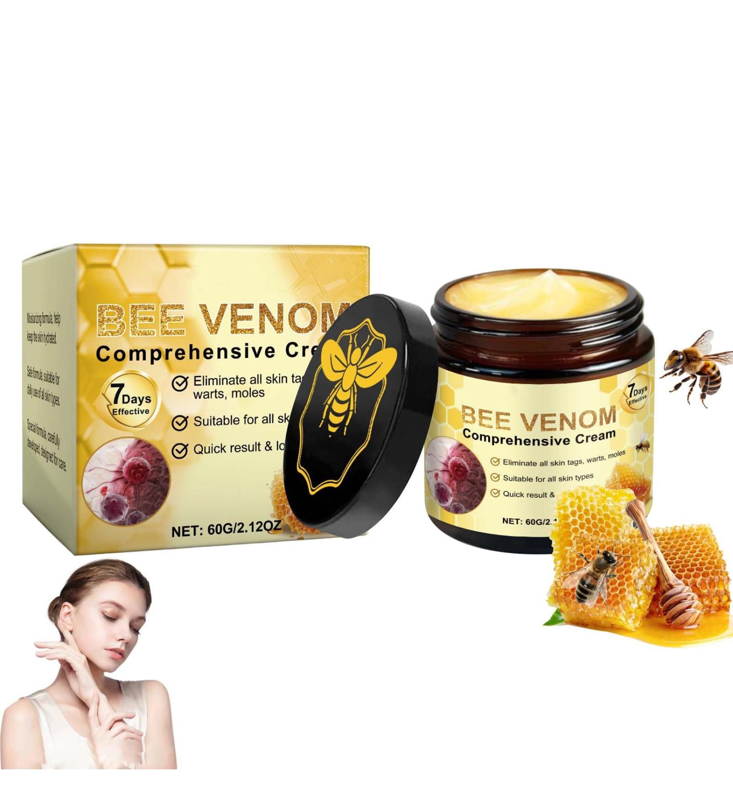 EONFAVE Cr me compl te au venin d'abeille pommade au venin d'abeille gel Bee Venom Skin Care pour soulager les peaux s ches hydratation soin doux cr me de r paration de venin d'abeille pour tous 60 g (Lot de 1) - Buy Online on GoSupps.com