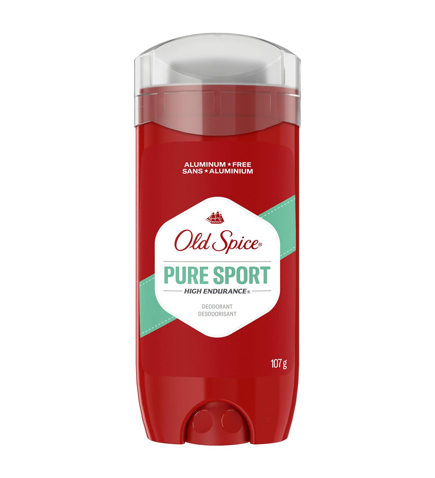 Old Spice High Endurance Deodorant for Men Aluminum Free 48 Hour Protection Pure Sport 107 g - Buy Online on GoSupps.com
