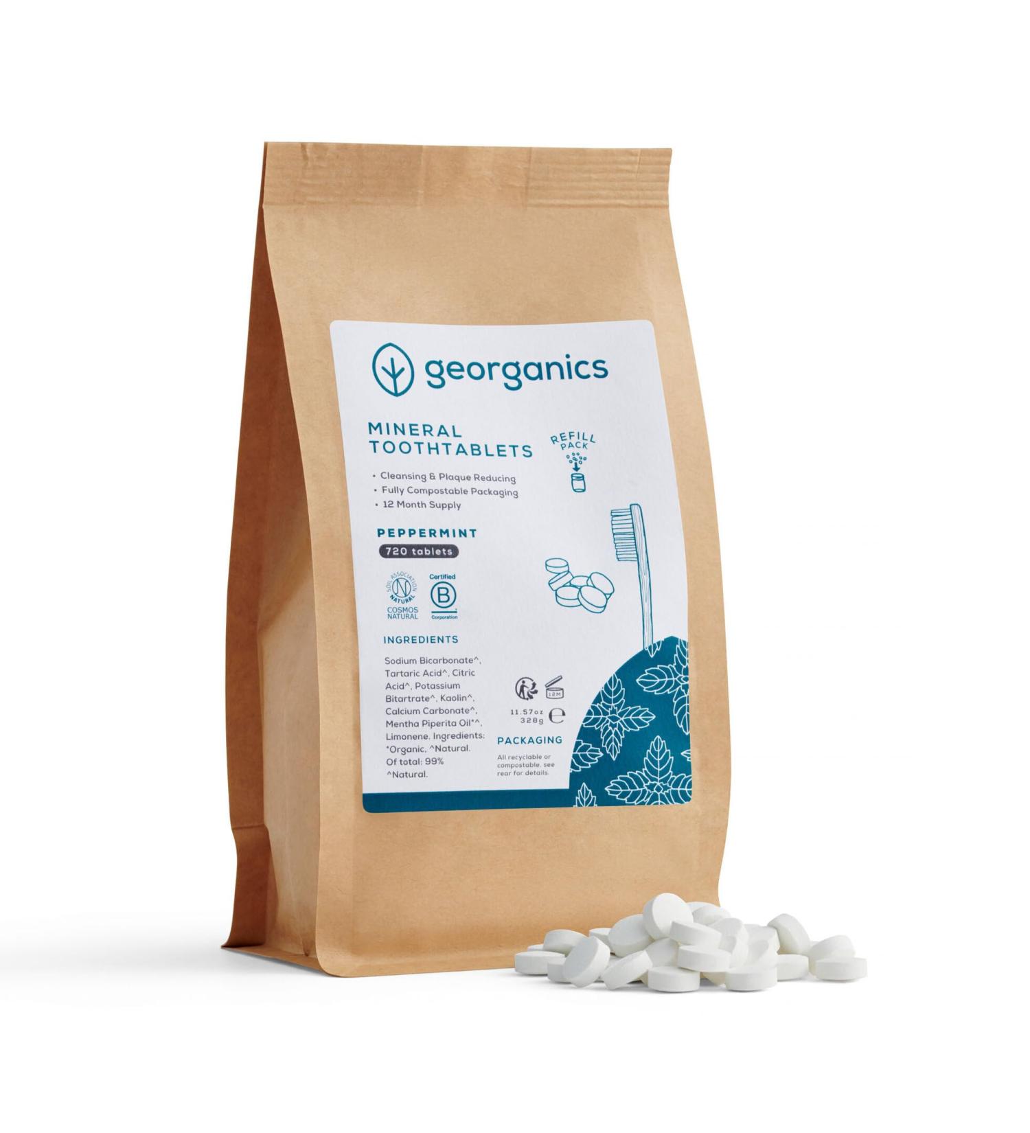 Mineral Toothpaste Tablets - 720 Pieces for Healthy Teeth | Eco-Friendly & Travel-Friendly - Buy Online on GoSupps.com