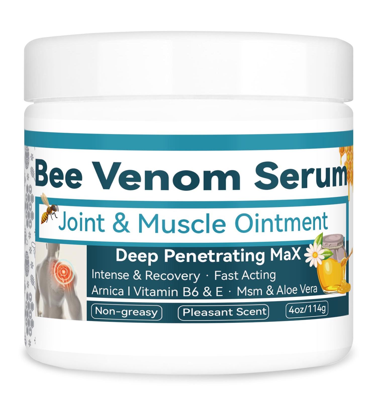 Beevenom New Bee Venom Professional Gel Bee Venom Cream New Propolis Professional Gel Joint Cream of Neck Knee Shoulder Waist Leg 4 Fl Oz (Pack of 1) - Buy Online on GoSupps.com