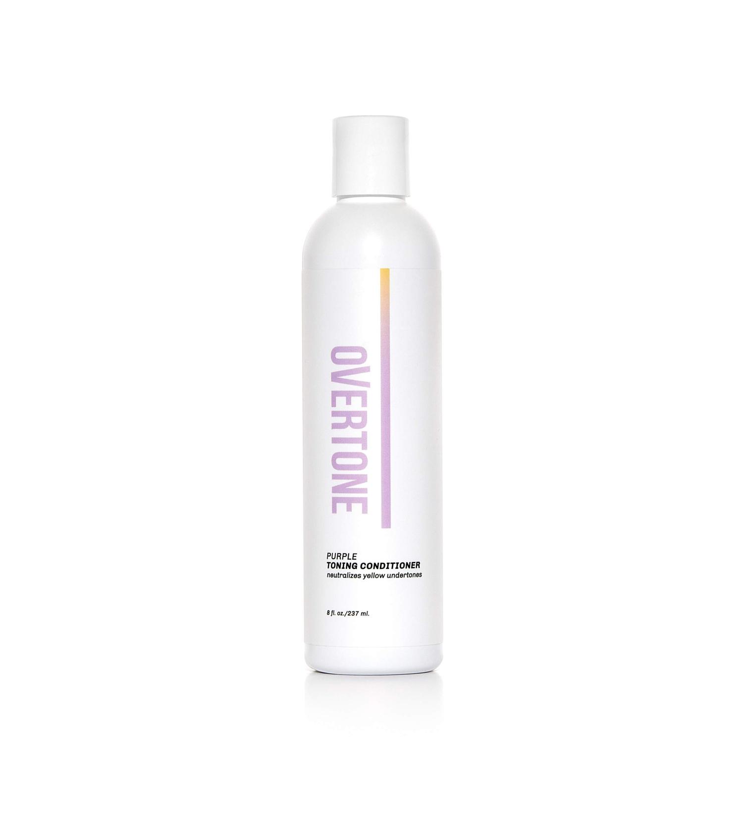 OVERTONE Purple Toning Conditioner 8oz - Neutralizes Brassiness in Blonde & Platinum Hair - With Shea Butter & Coconut Oil - Cruelty-Free - Buy Online on GoSupps.com
