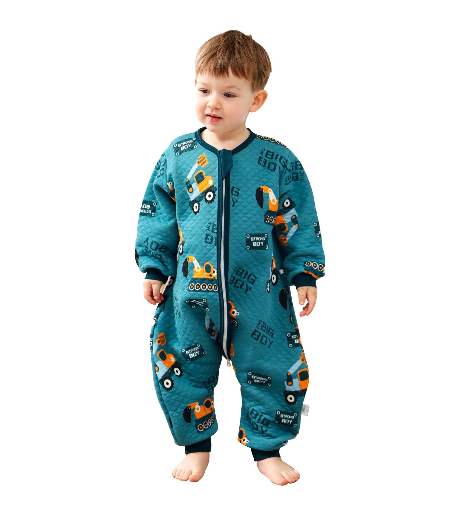 ZIGJOY Toddler Sleeping Bag 1.5 TOG 100% Cotton Sleep Sack | Excavator Design | for 4-6T Baby Boy Girl - Buy Online on GoSupps.com