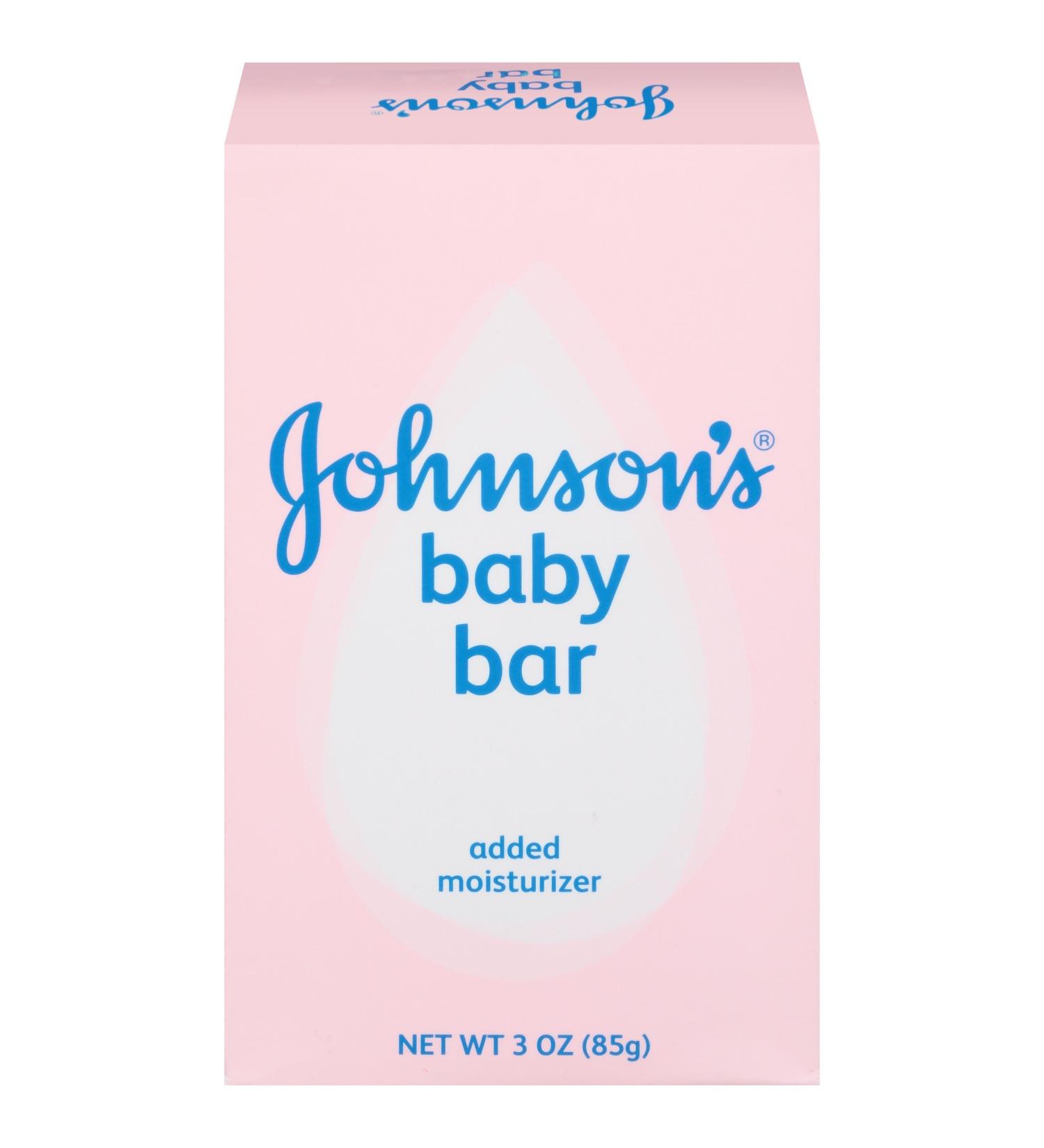 Johnsons Baby Soap Bar Gentle for Baby Bath and Skin Care, Hypoallergenic, 3 oz