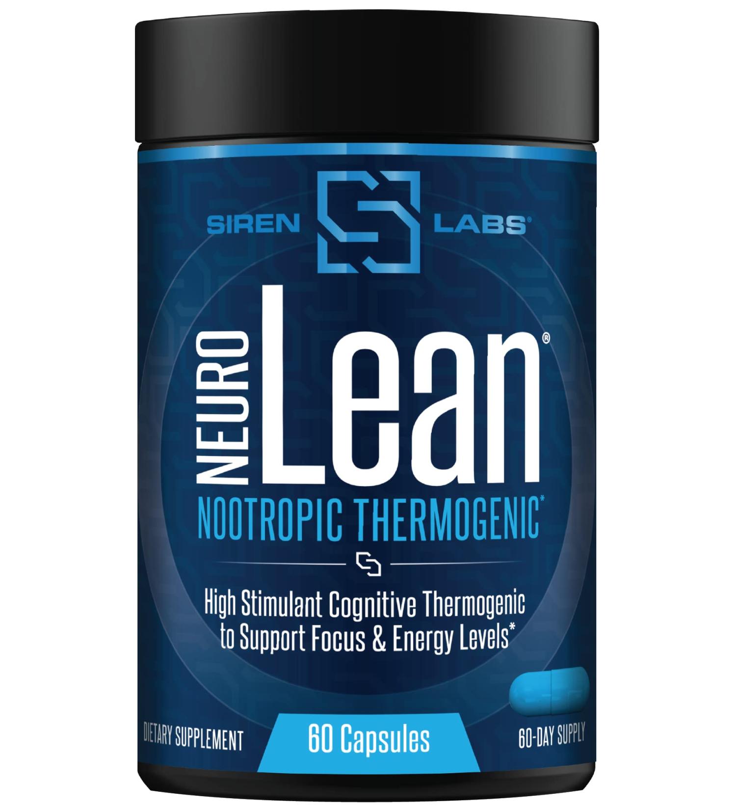 Siren Labs Neuro Lean Thermogenic - 60 Capsules for Health, Water Loss, Energy, and Focus - Buy Online on GoSupps.com