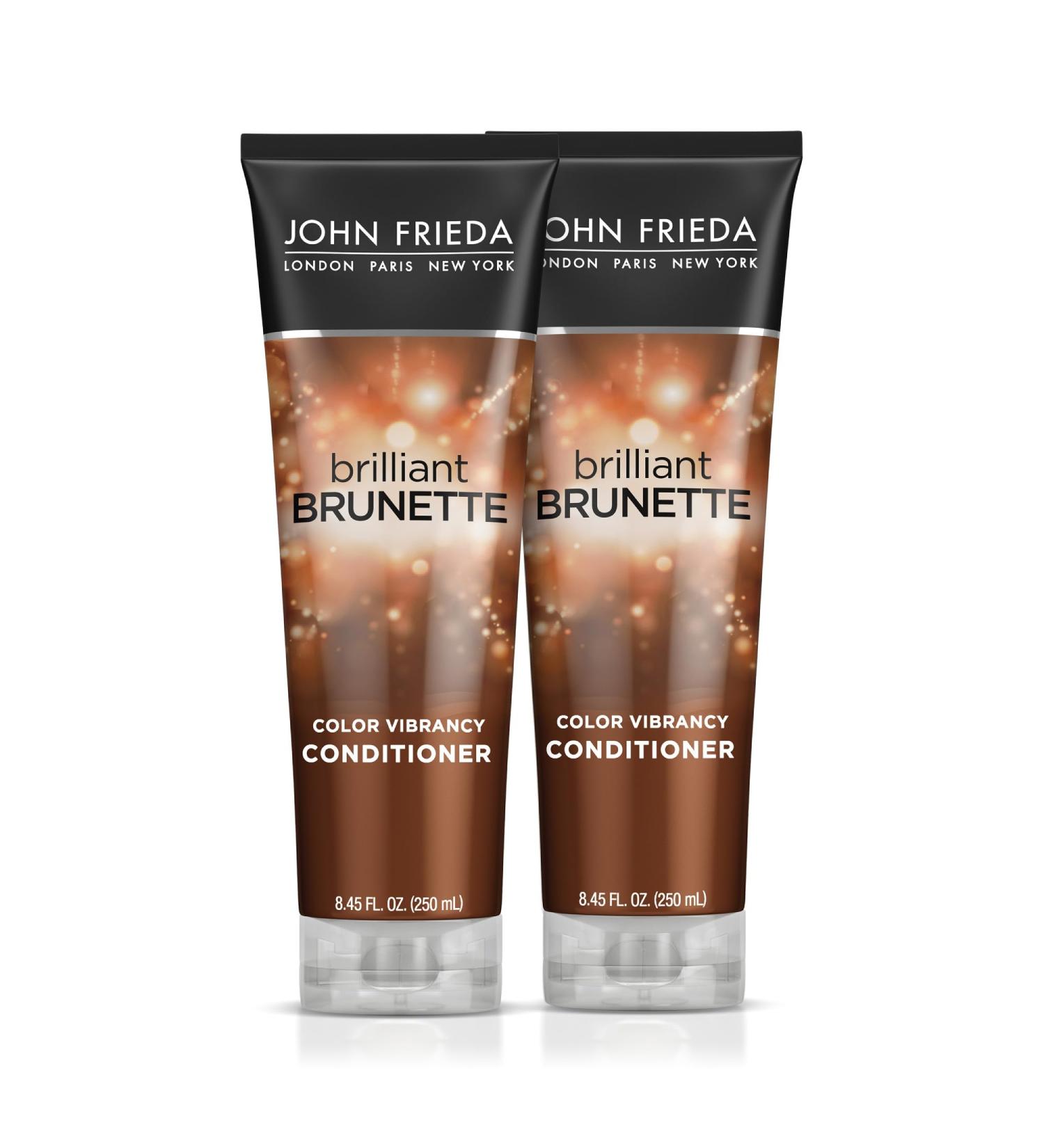 John Frieda Brilliant Brunette Color Protecting Conditioner - Anti-Fade Formula for Color Treated Hair (2 x 8.45 Oz) - Shop Internationally - Buy Online on GoSupps.com