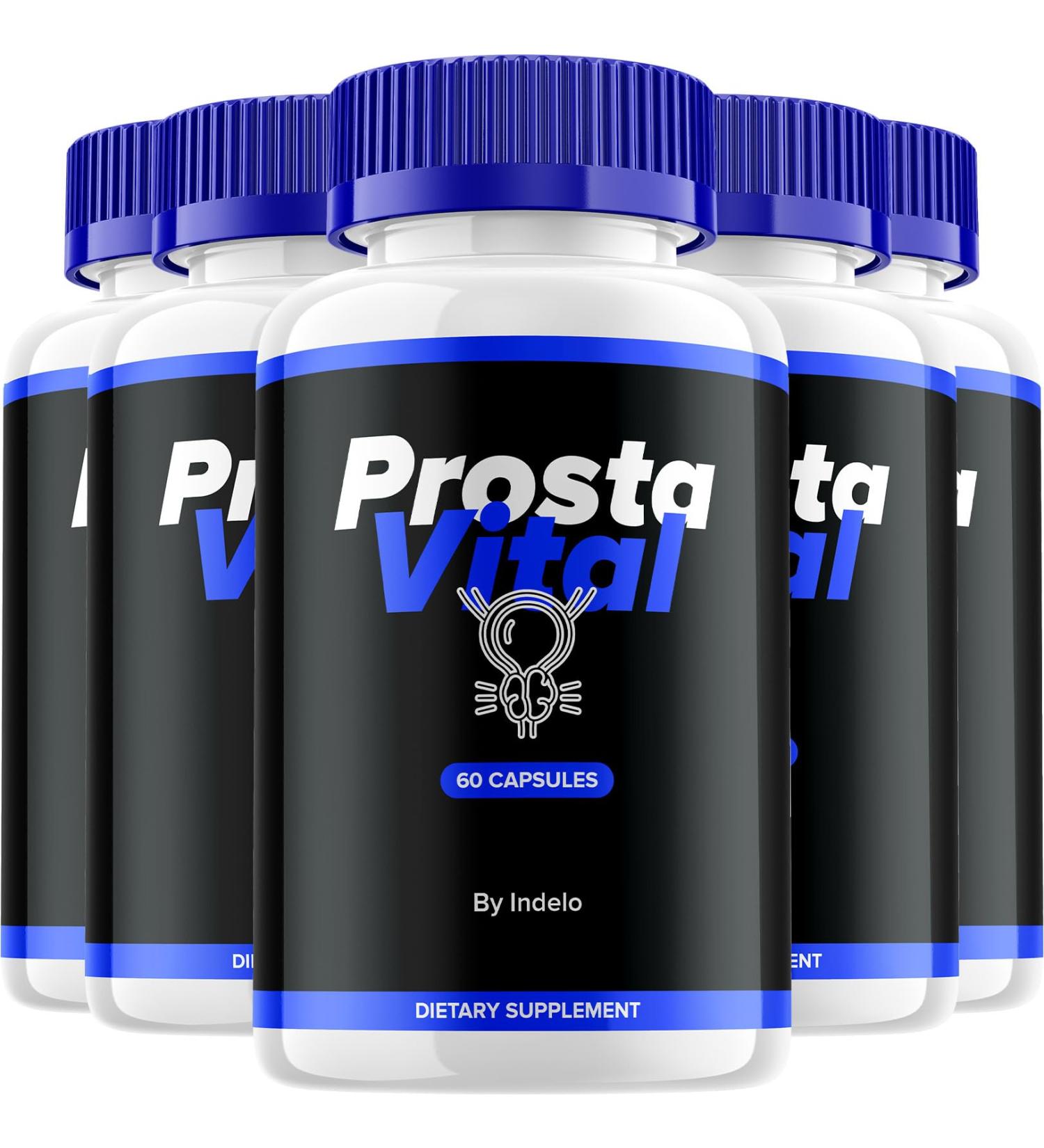 (5 Pack) ProstaVital Capsules Advanced Formula Supplements for Overall Wellness Support (300 Capsules) - Buy Online on GoSupps.com