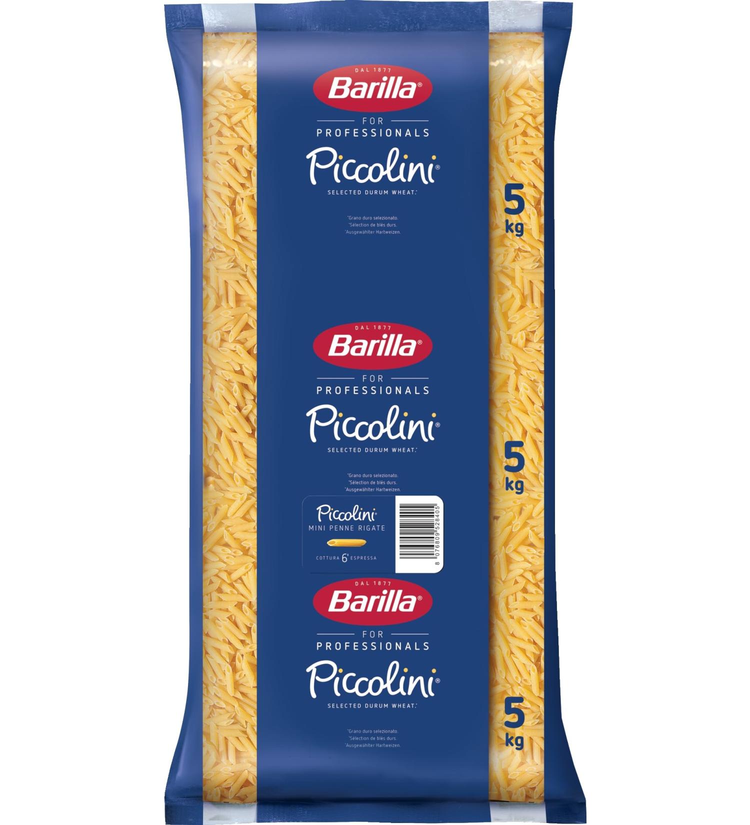  Barilla Barilla Pasta Piccolini Mini Penne Rigate 5 kg - Buy Online on GoSupps.com