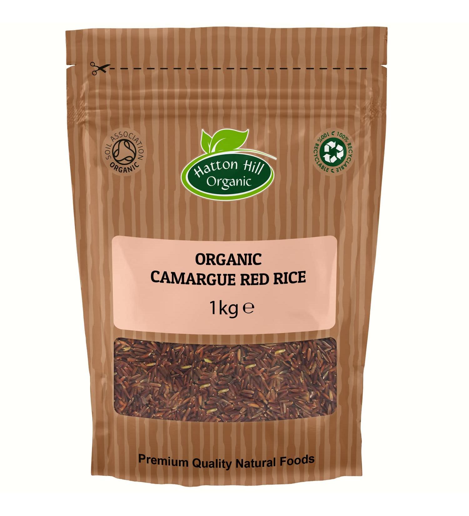 Organic Camargue Red Rice 1kg by Hatton Hill Organic - Free UK Delivery - Buy Online on GoSupps.com