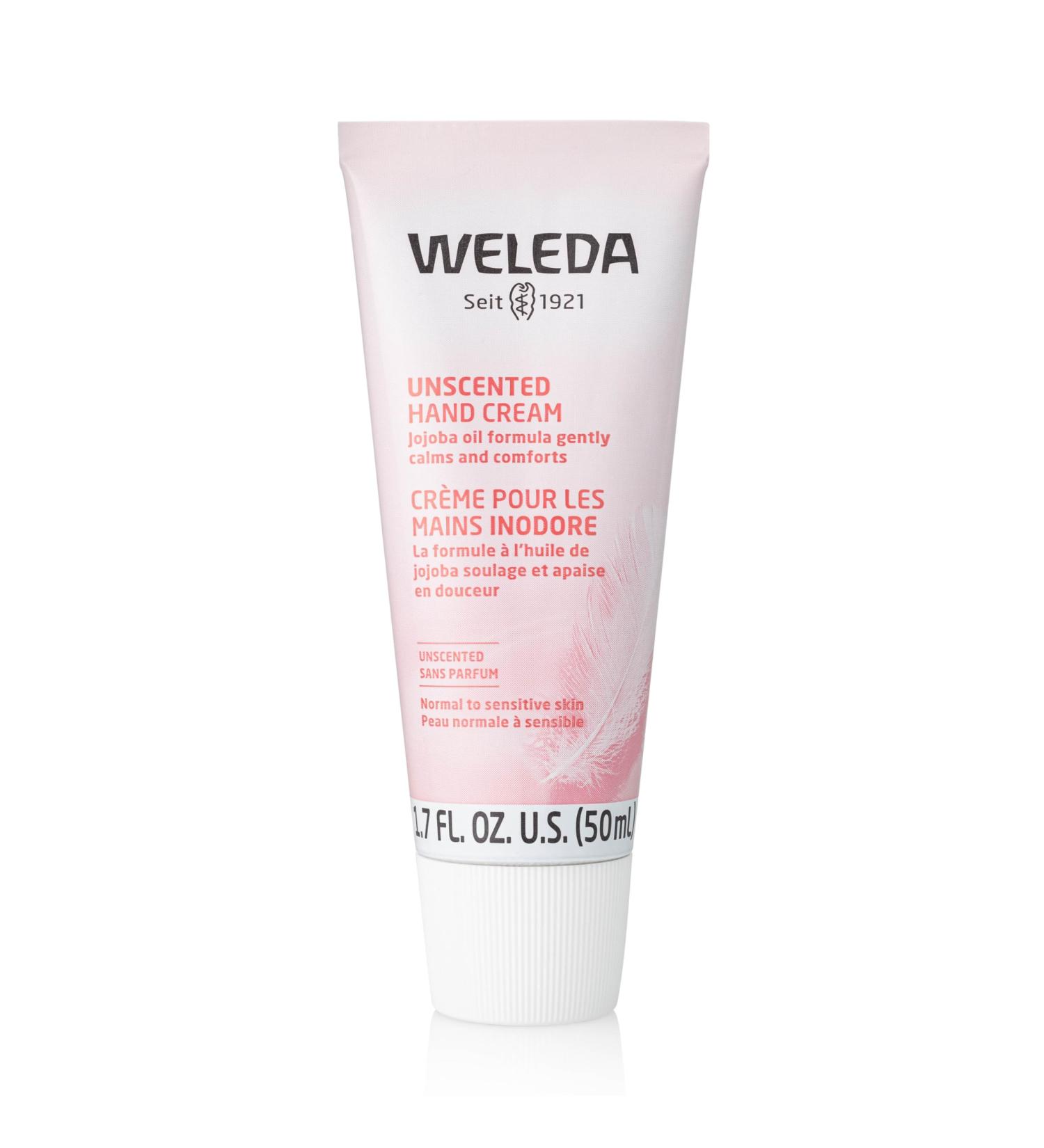 Weleda Unscented Hand Cream 1.7 oz Plant-Based Moisturizer with Jojoba Borage & Coconut Oils for Soft Hands Buy Internationally - Buy Online on GoSupps.com