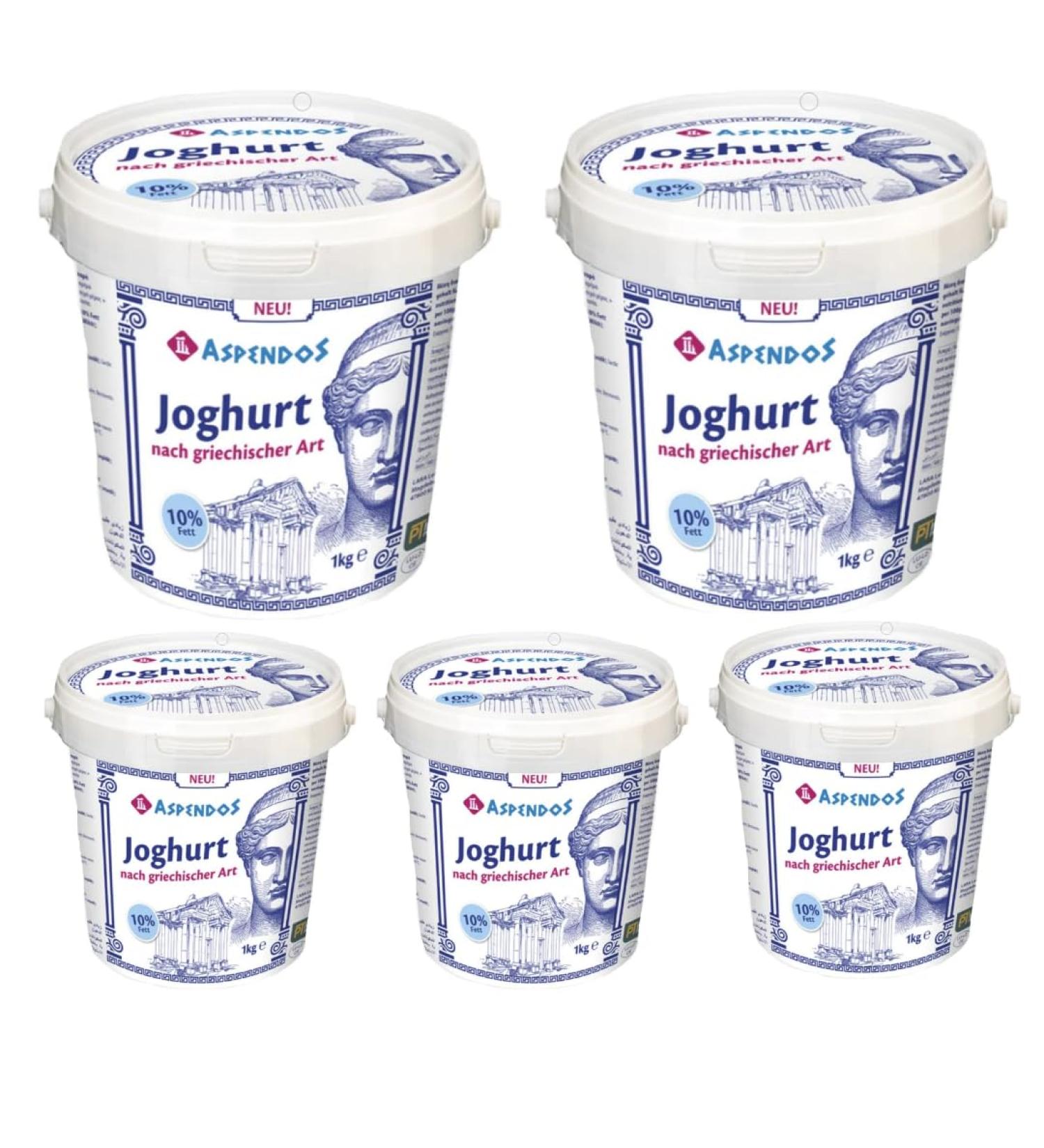 Aspendos Greek Style Yoghurt Delicious Dairy Product 1000 grams X 5 pieces Yoghurt