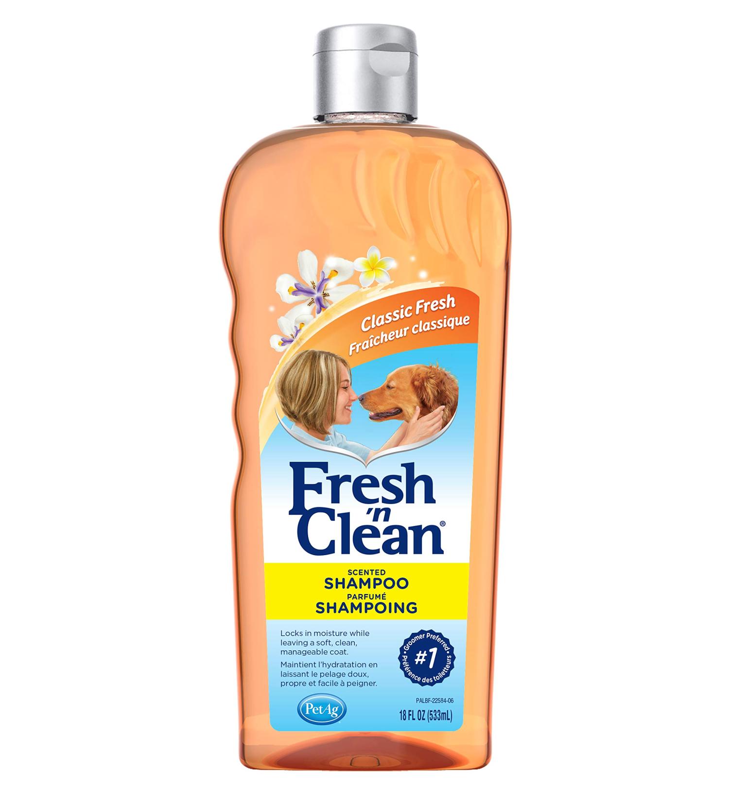 PetAg Fresh 'n Clean Scented Dog Shampoo - Classic Fresh Scent - 18oz for Manageable & Shiny Hair - Buy Online on GoSupps.com