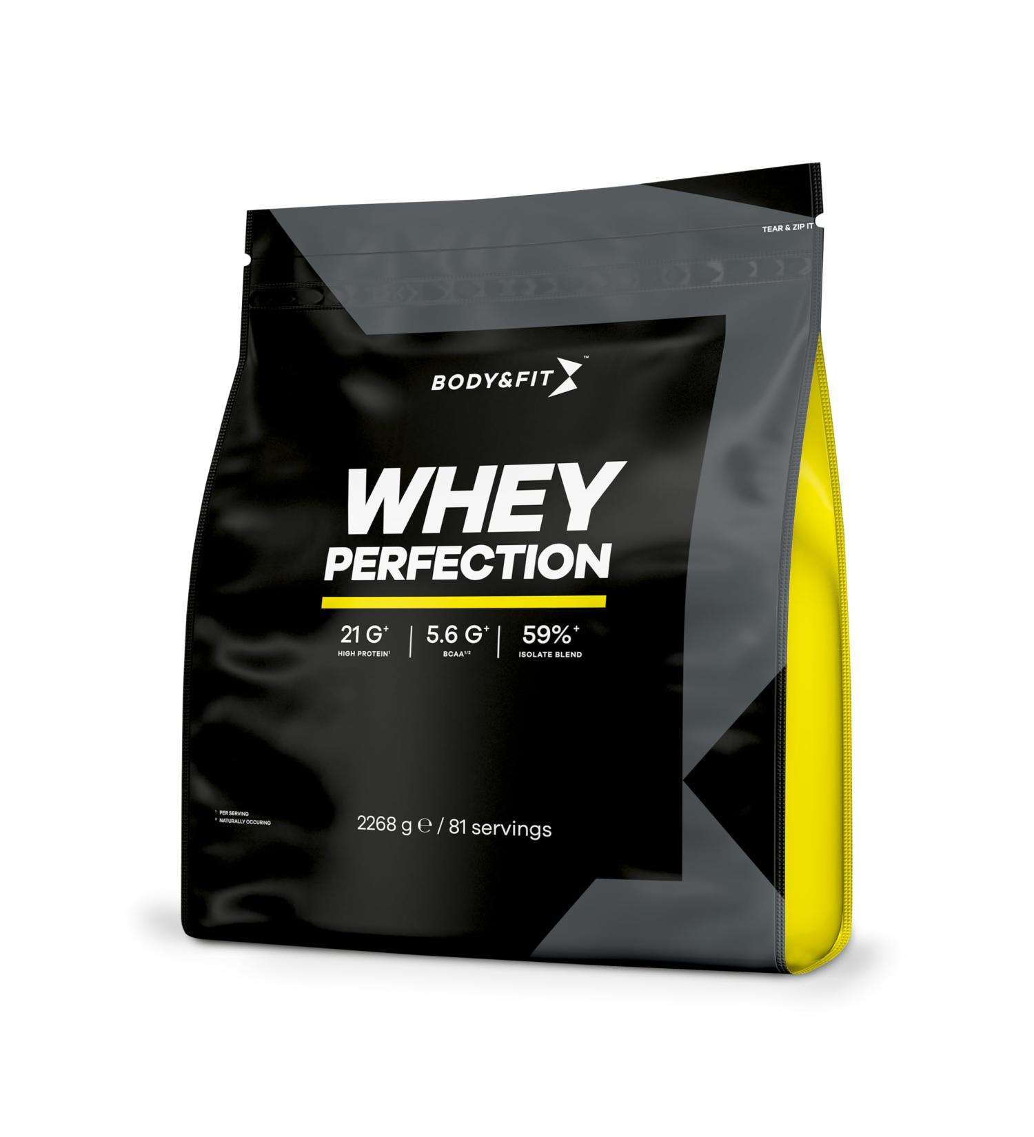 Body & Fit Whey Perfection Protein Powder/Whey Protein Powder - 81 Shakes - Chocolate Hazelnut