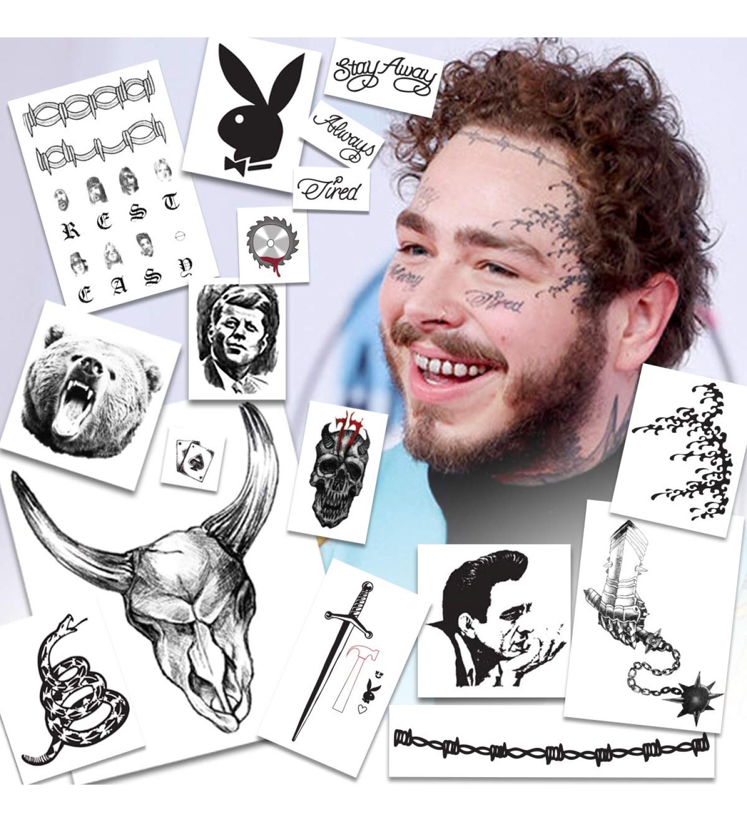 Skull Flail Circular Saw Hammer Temporary Tattoos 2020 | Hand & Face | Skin Safe | USA Made | Removable - Buy Online on GoSupps.com