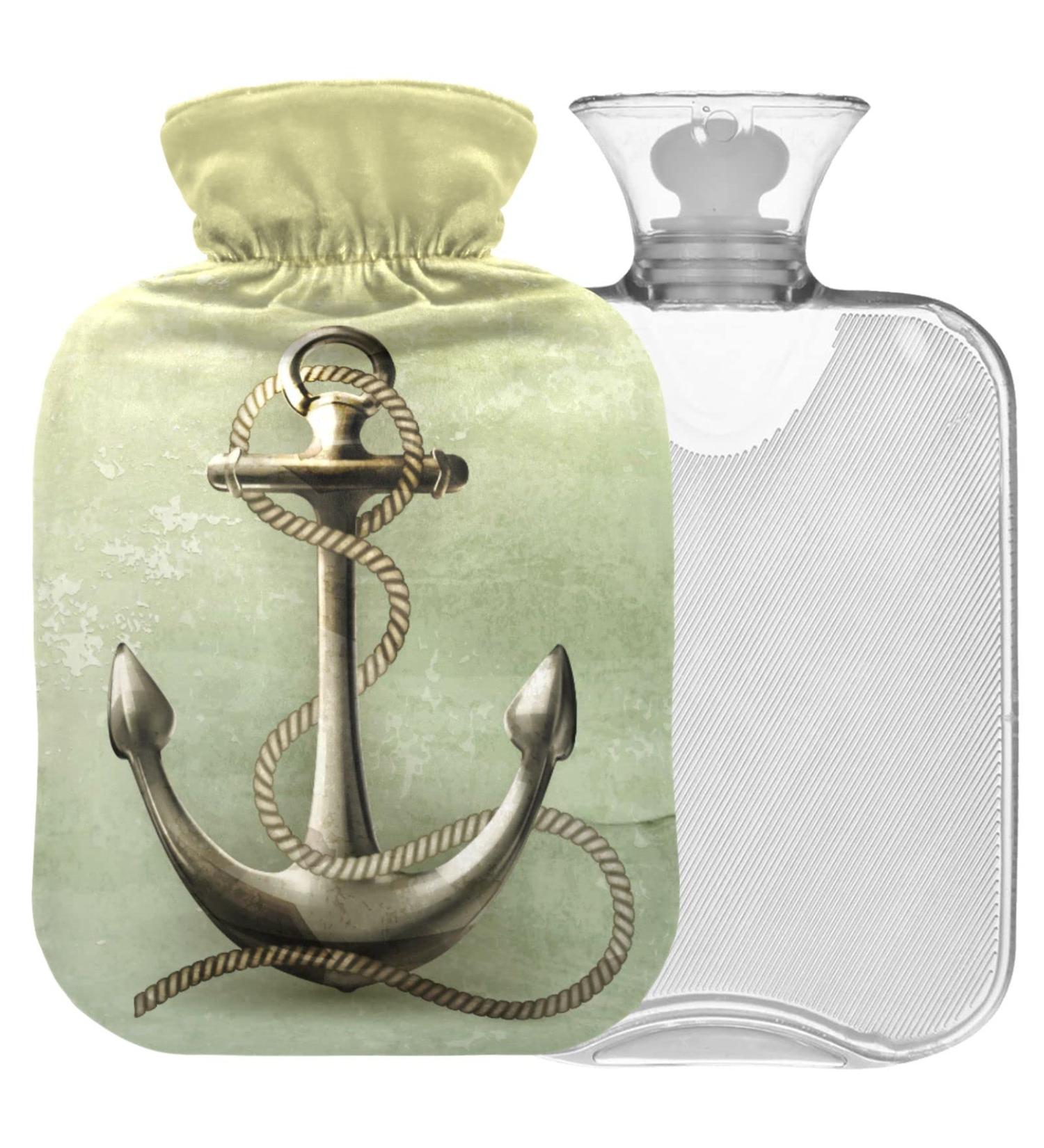 Shop Naanle Vintage Anchor Heat Bottle - 2L Large Hot Water Bottle for Pain Relief & Warmth | Ideal for Bed & Feet | International Shipping Available - Buy Online on GoSupps.com
