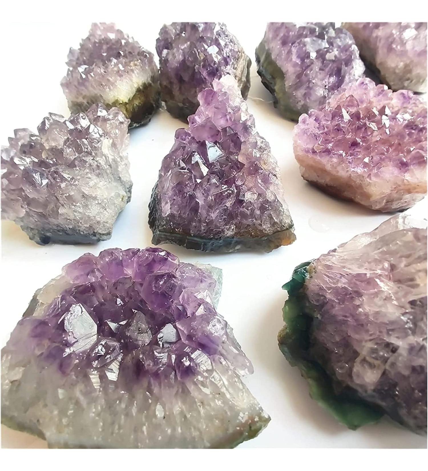 Natural Crystal Rough Amethyst Rough Stone Natural Big Raw Amethyst Quartz Purple Crystal Cluster Stones Home Decoration Crafts Amethyst Cluster Ornament (Color : Purple Size : 110-140g) 110-140g Purple - Buy Online on GoSupps.com