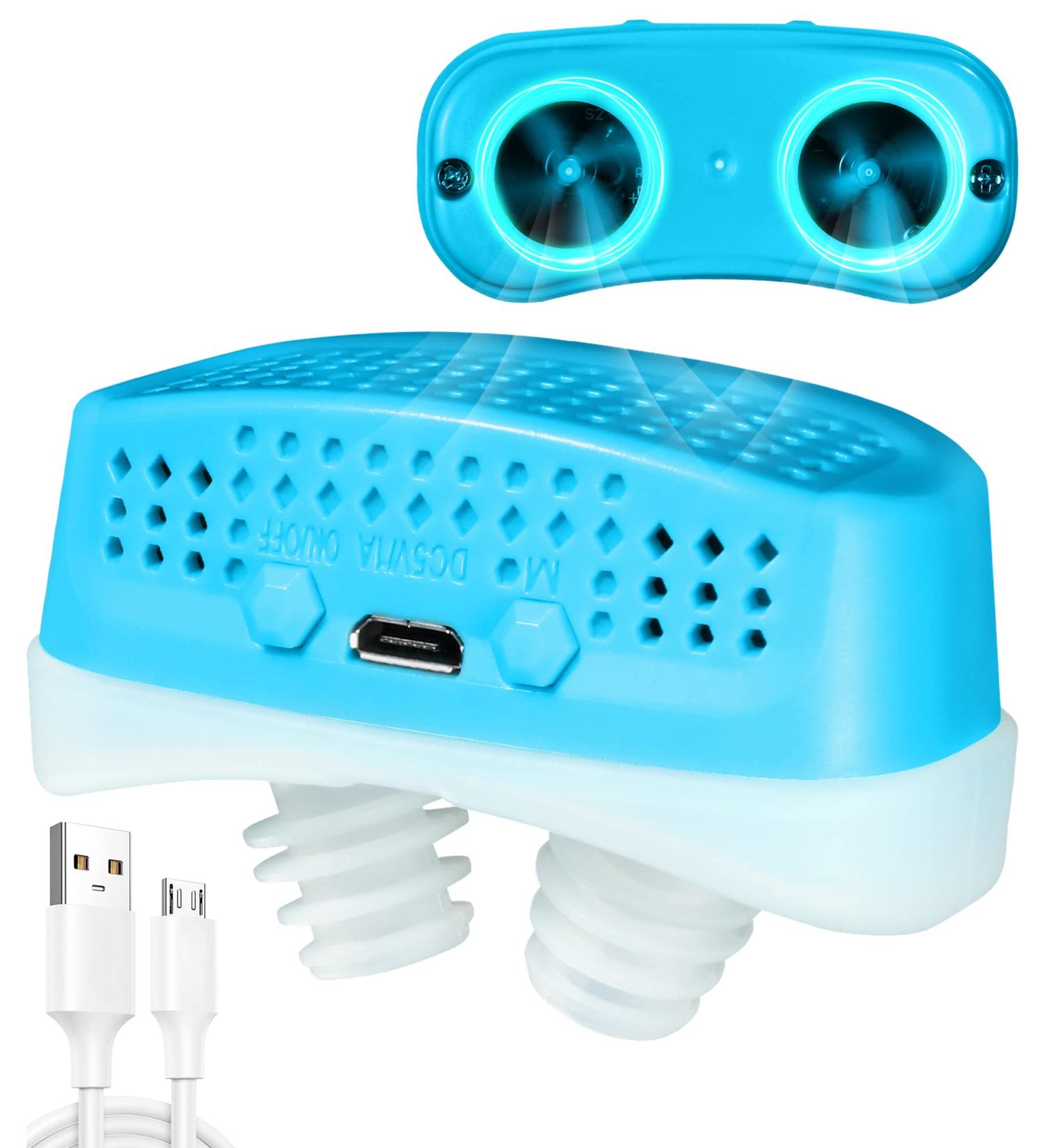 2023 Anti Snoring Device | Variable Speed with 3 Adjustable Settings (Blue) - Buy Online on GoSupps.com