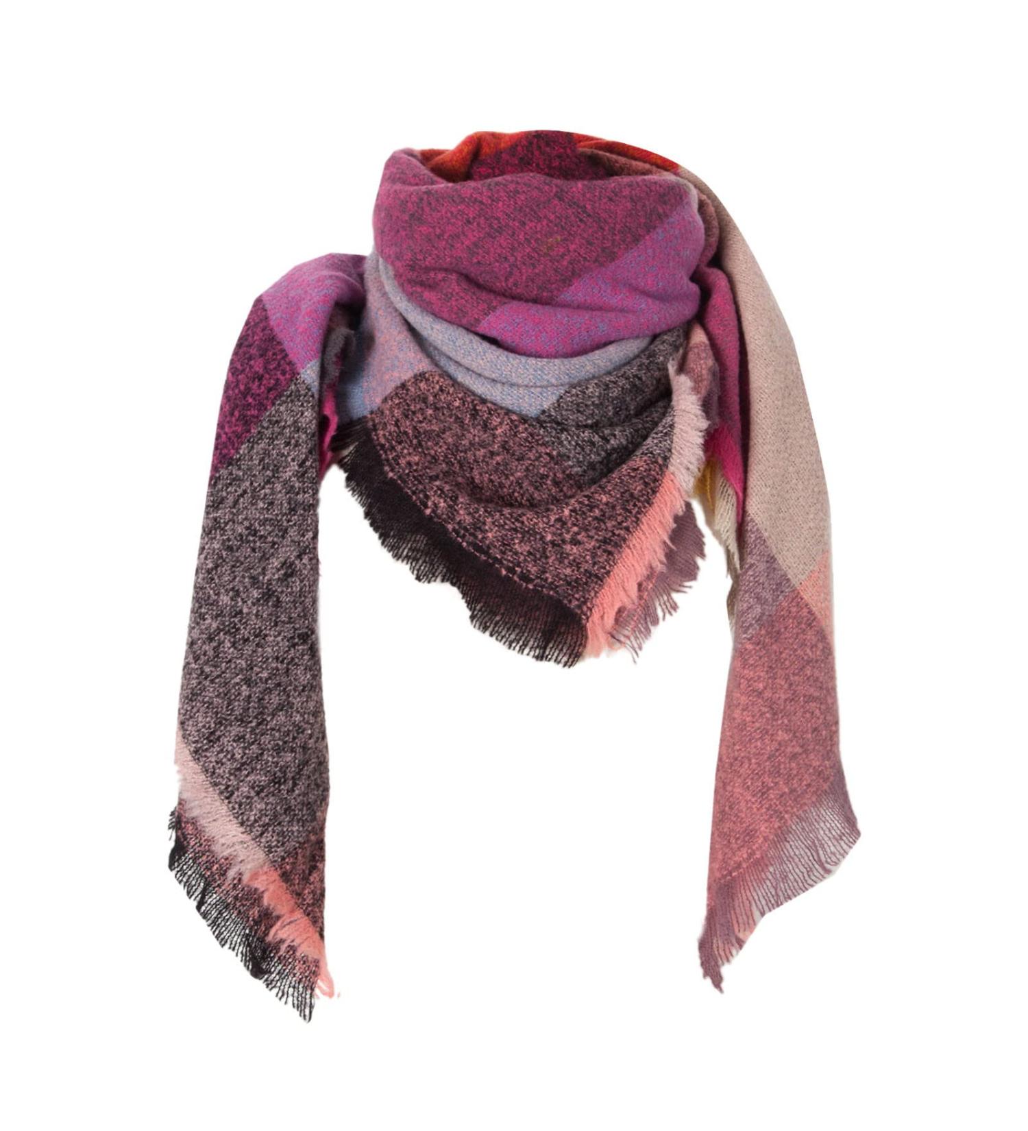 Hanxiulin Women's Cozy Cotton Knitting Scarf - Floral Pattern Wrap - Triangular Wool Scarf for Ultimate Comfort - Buy Online on GoSupps.com