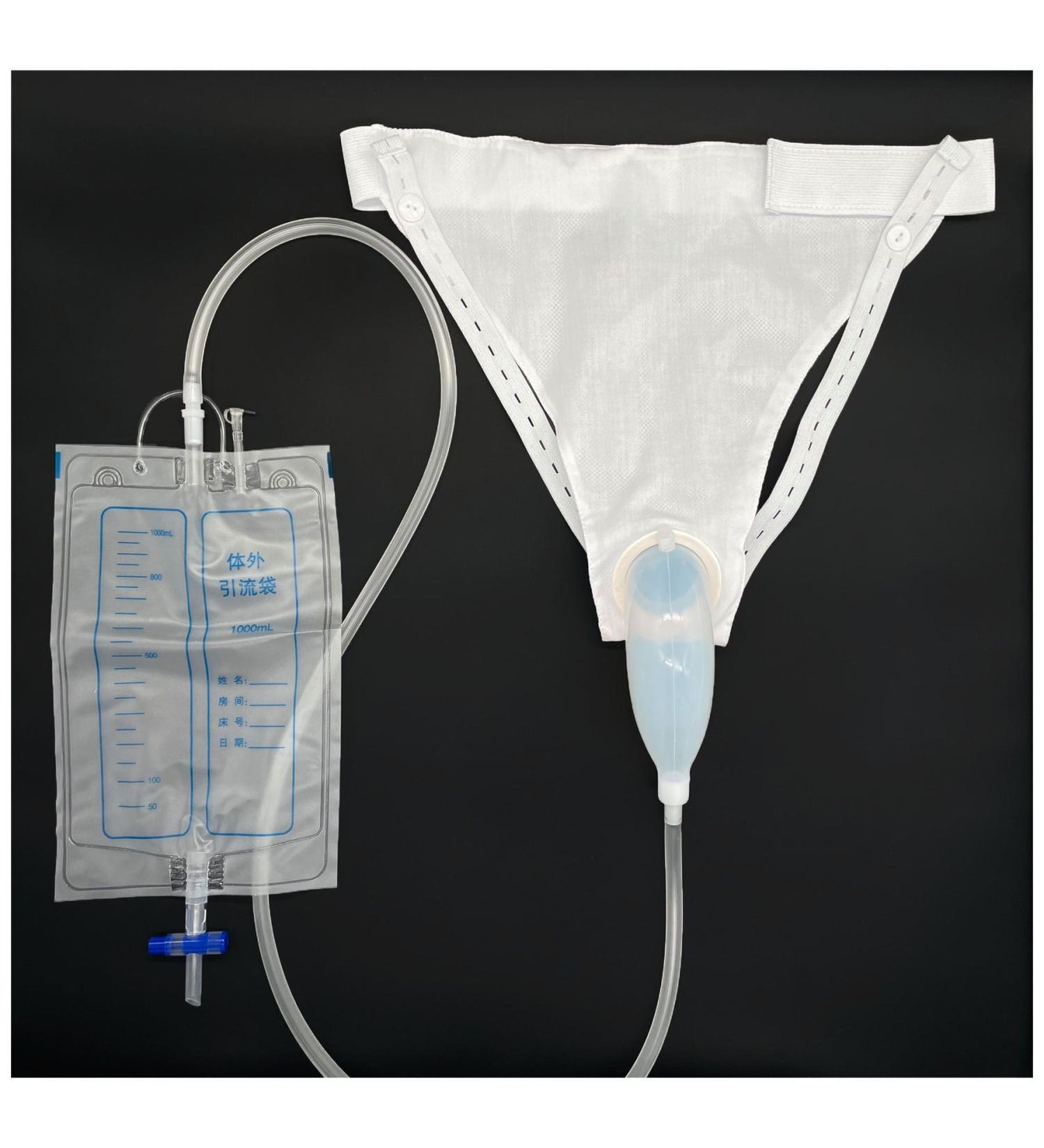 Wearable Urine Collection Bags for Men - Portable 2000ml & 1000ml Silicone Drainage System Odorless & Reusable Incontinence Relief - 2 Bag Set - Buy Online on GoSupps.com