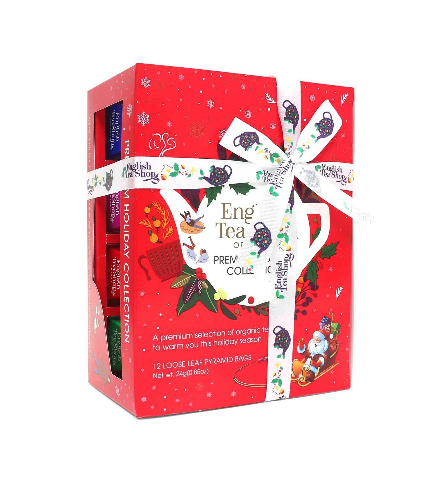 Buy ETS TEEGENKEN Winter Collection Red | 12 Organic Winter Teas | 6 Varieties | Eco-Friendly Pyramid Bags | Perfect Christmas Gift - Buy Online on GoSupps.com